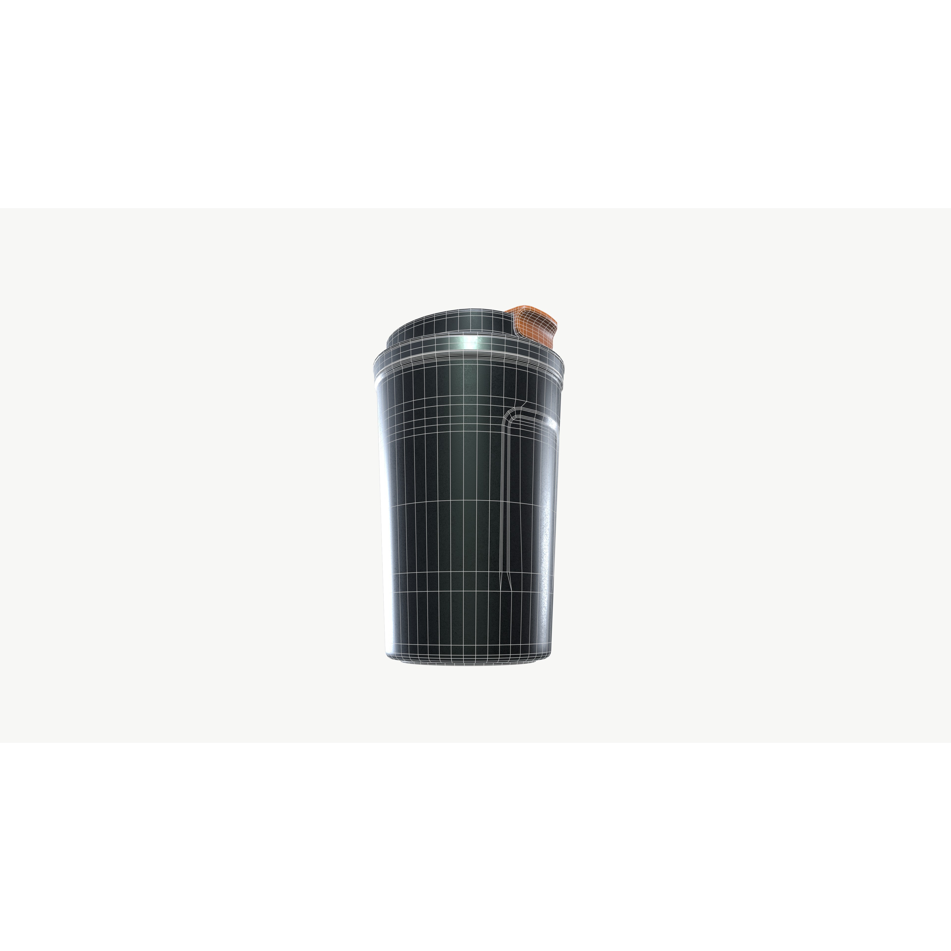 Protein Shaker - Low-Poly Game-Ready 3D Model
