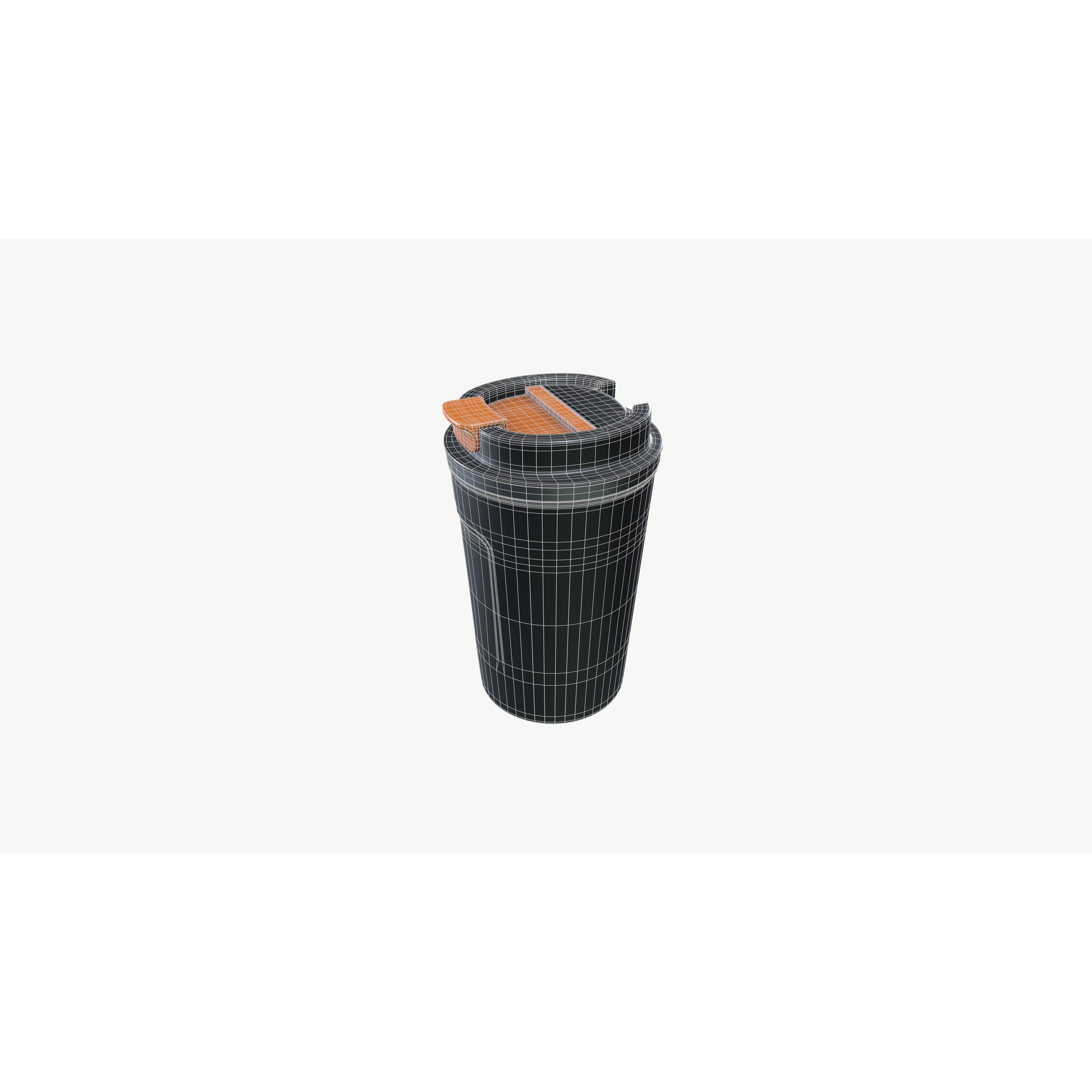 Protein Shaker - Low-Poly Game-Ready 3D Model - View 10