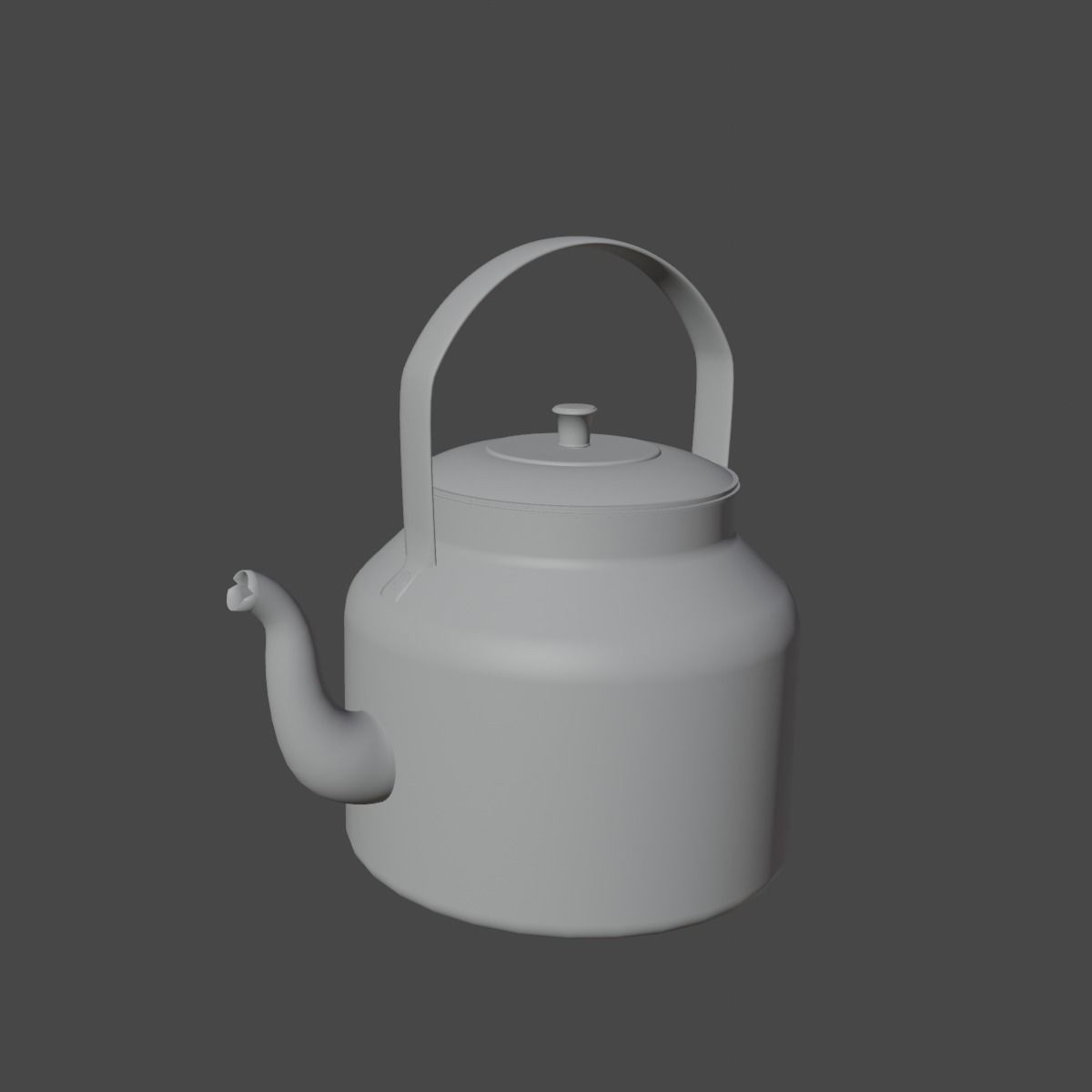 Used Stainless Steel Kettle - High-Poly Game-Ready 3D Model - View 15