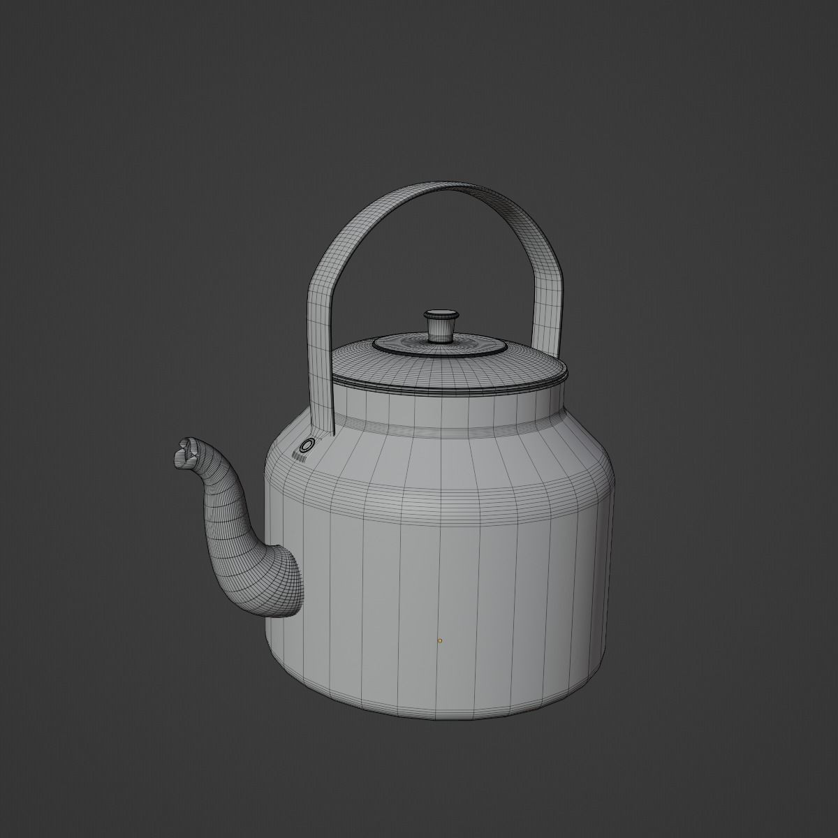 Used Stainless Steel Kettle - High-Poly Game-Ready 3D Model - View 16
