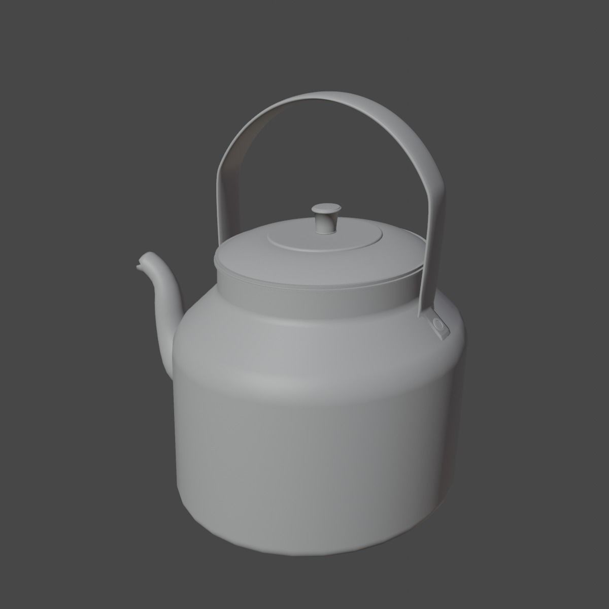 Used Stainless Steel Kettle - High-Poly Game-Ready 3D Model - View 17