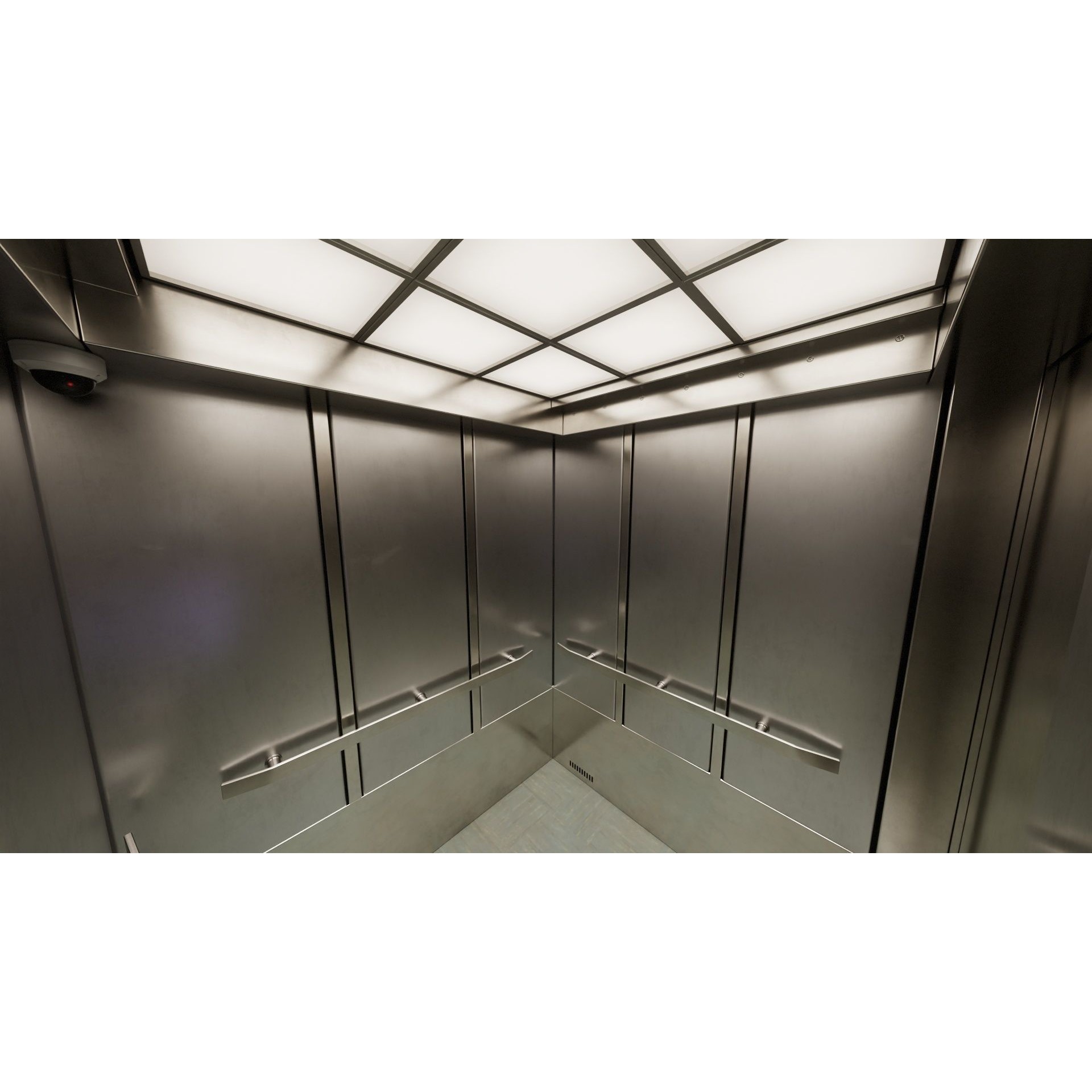 Elevator Cab Interior - Low-Poly Game-Ready 3D Model - View 6