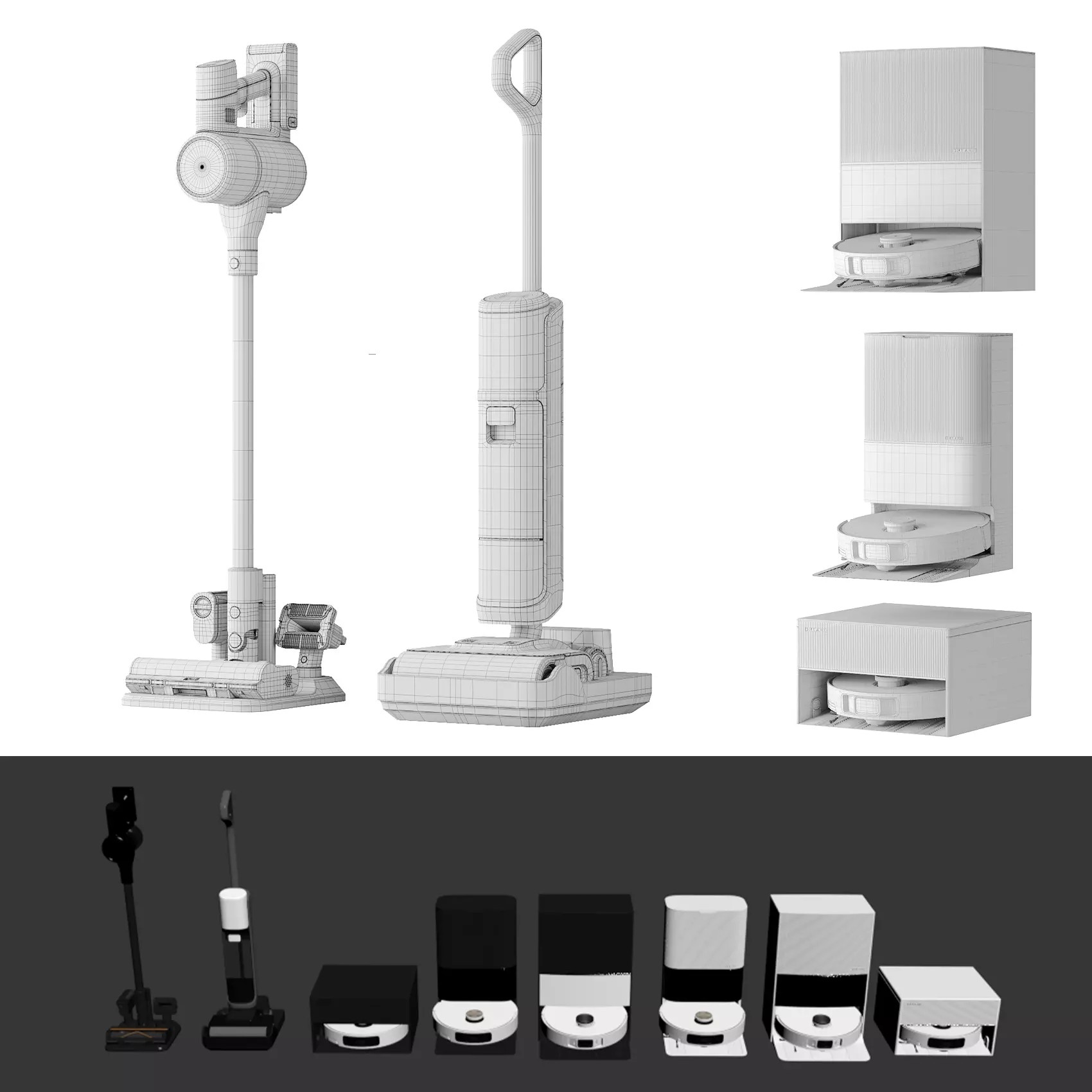 Dreame Vacuum Cleaner Set - Game-Ready 3D Model