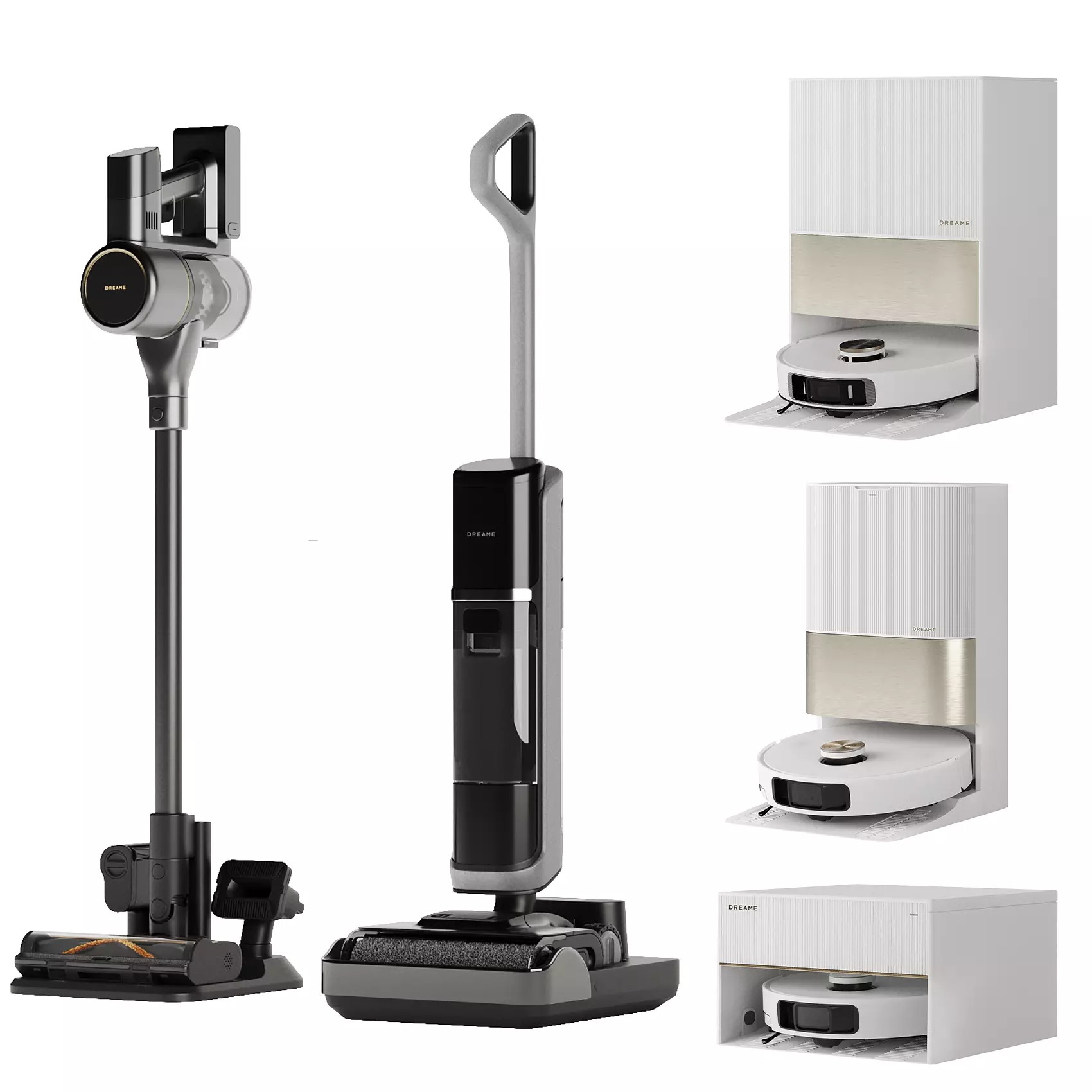 Dreame Vacuum Cleaner Set - Game-Ready 3D Model - View 3
