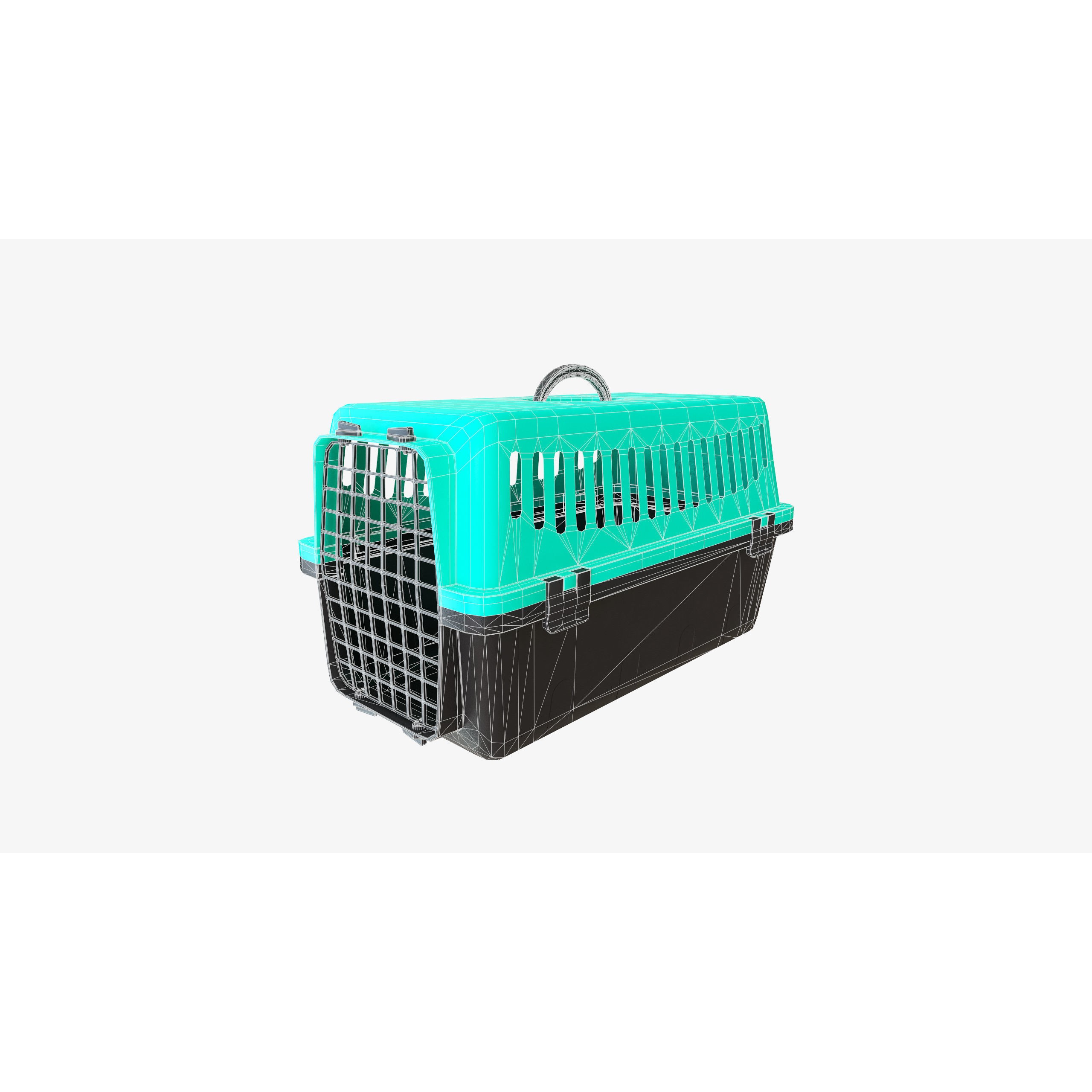 Pet Carrier - Low-Poly Game-Ready 3D Model - View 21