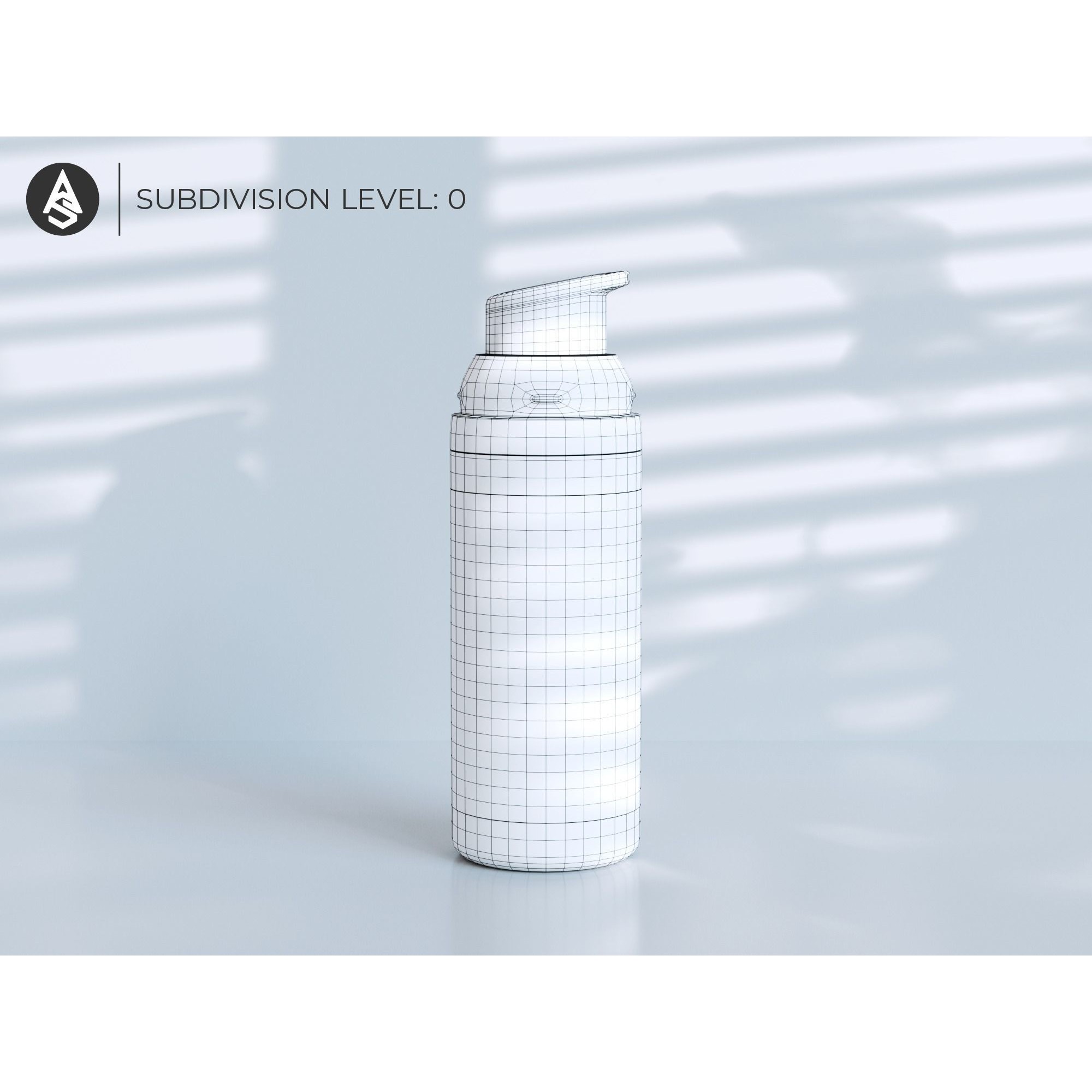 Purifying Foaming Facial Cleanser - Low-Poly 3D Model - View 4
