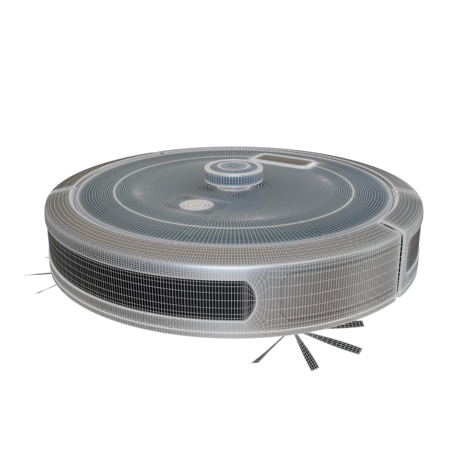 Robotic Vacuum Cleaner - Low-Poly Game-Ready 3D Model - View 3