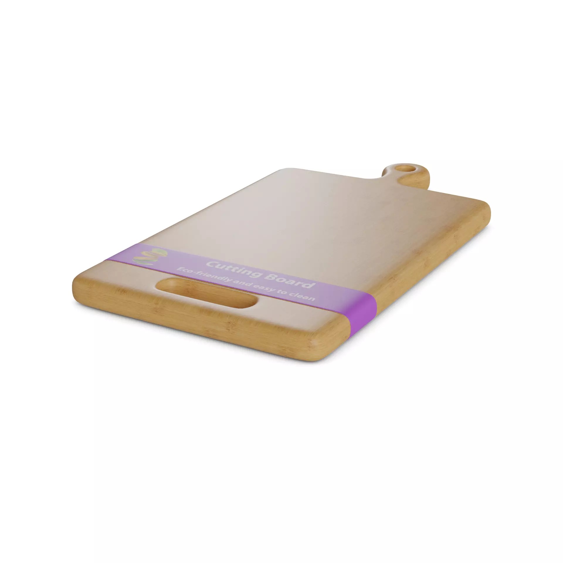 Bamboo Cutting Board - Low-Poly Game-Ready 3D Model - View 2