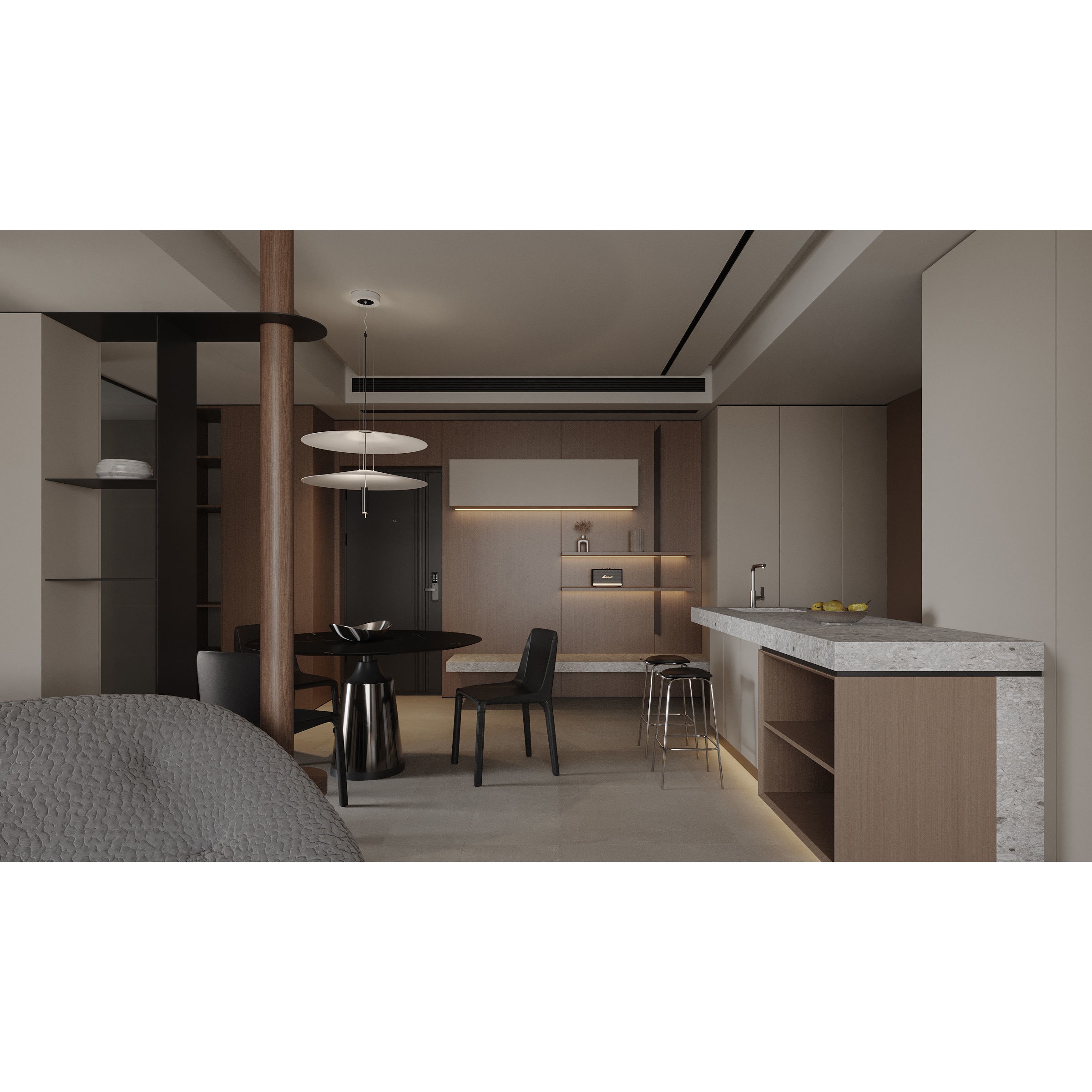 Modern Apartment Interior - Game-Ready 3D Model - View 10