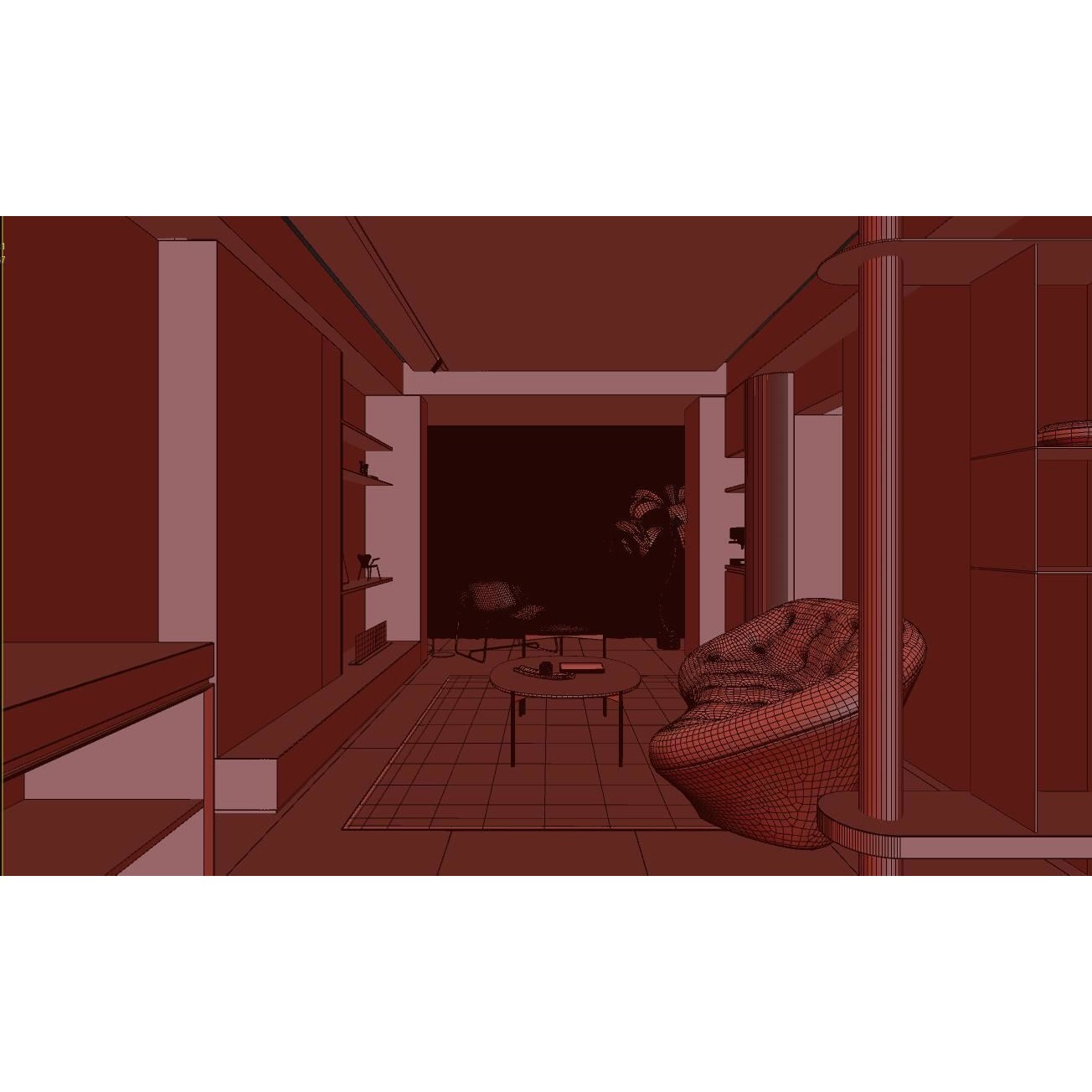 Modern Apartment Interior - Game-Ready 3D Model - View 12