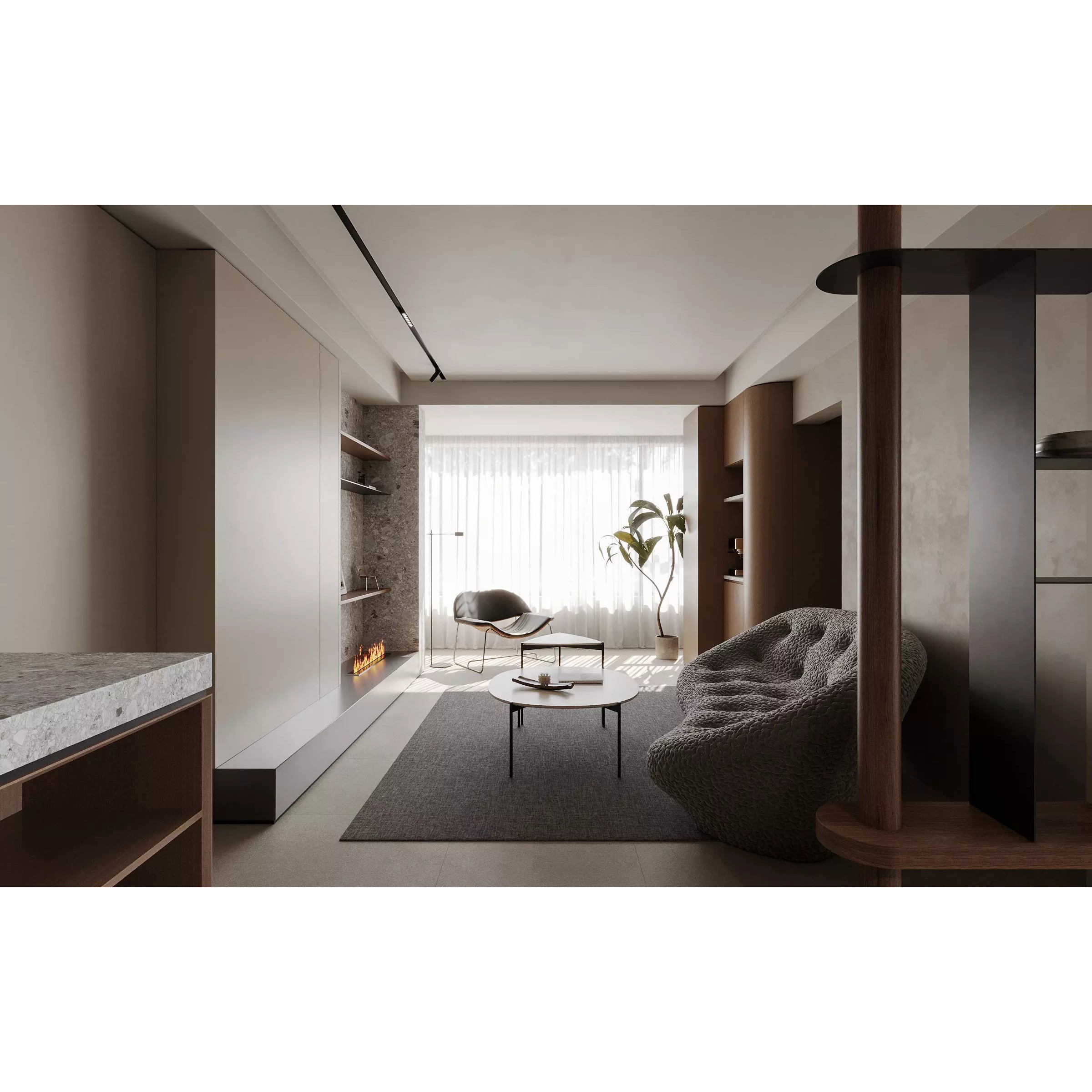 Modern Apartment Interior - Game-Ready 3D Model - View 2