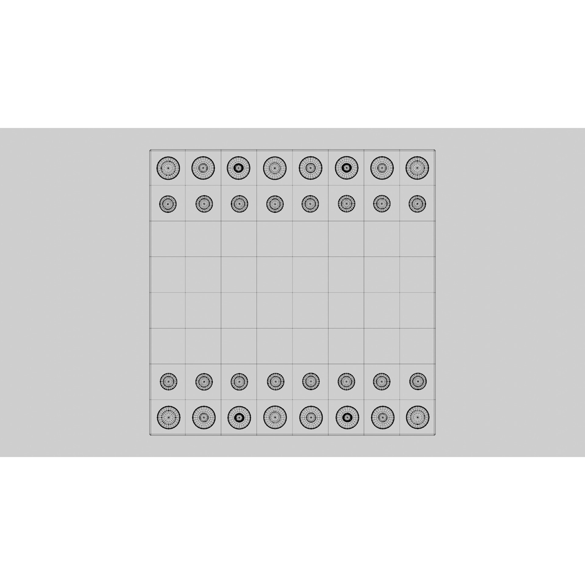 Modern Chess Set - Game-Ready 3D Model - View 10