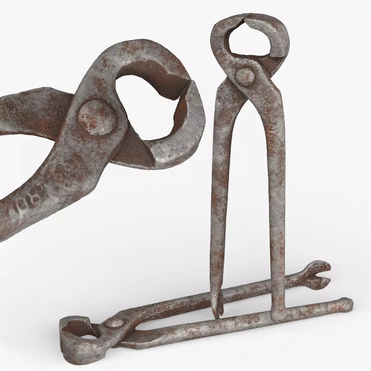 Forceps Tool - Low-Poly Game-Ready 3D Model - View 2