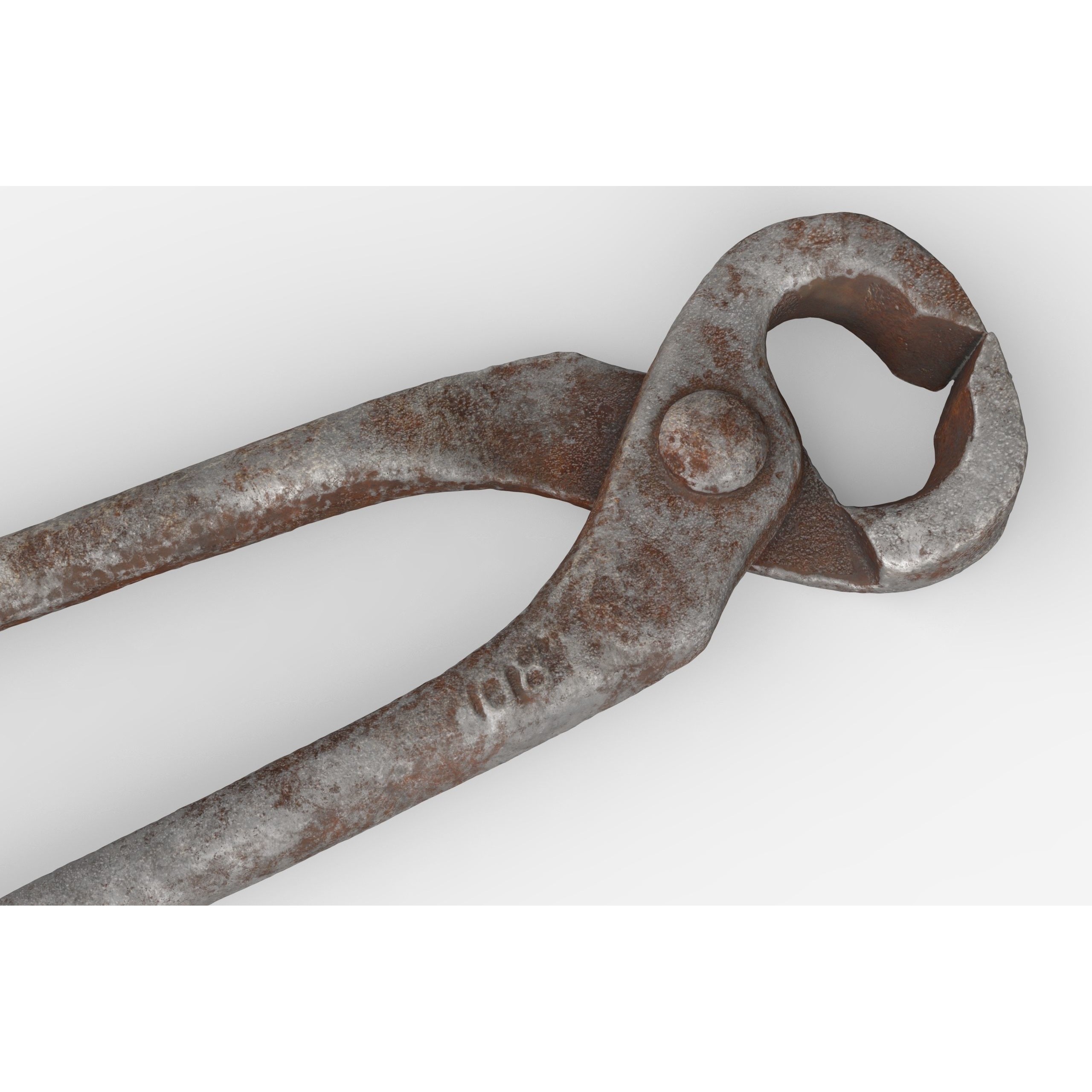 Forceps Tool - Low-Poly Game-Ready 3D Model - View 3