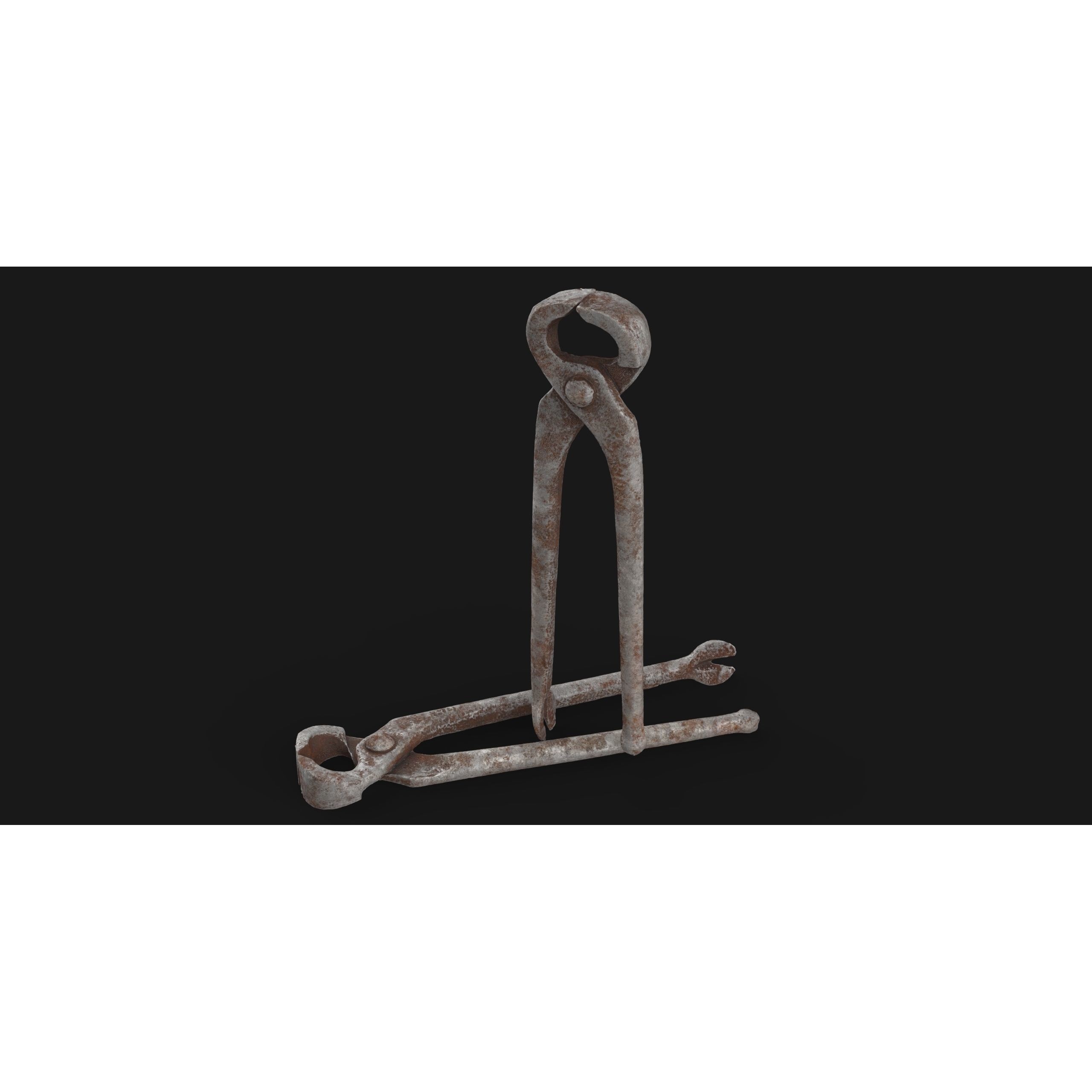 Forceps Tool - Low-Poly Game-Ready 3D Model - View 6