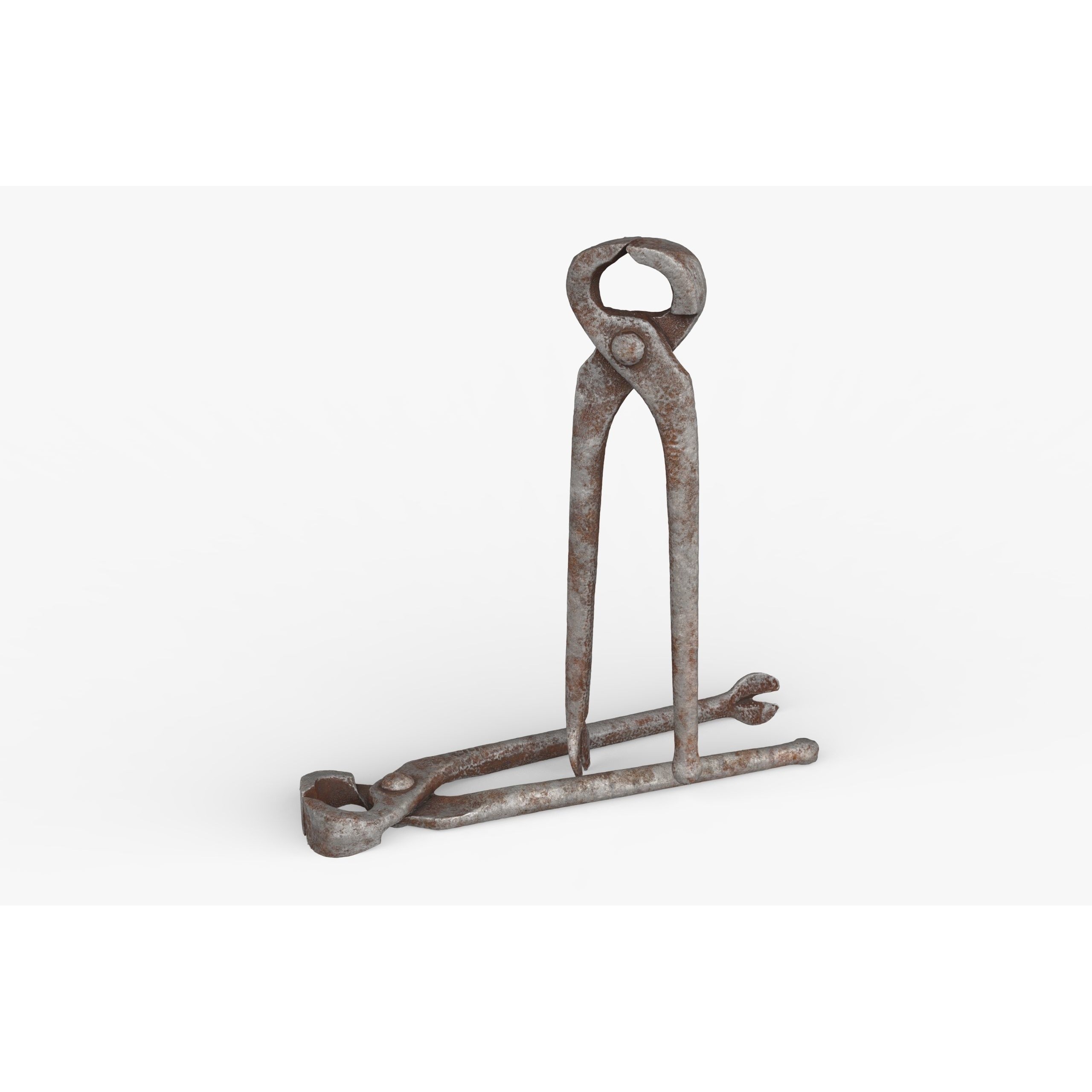 Forceps Tool - Low-Poly Game-Ready 3D Model - View 7