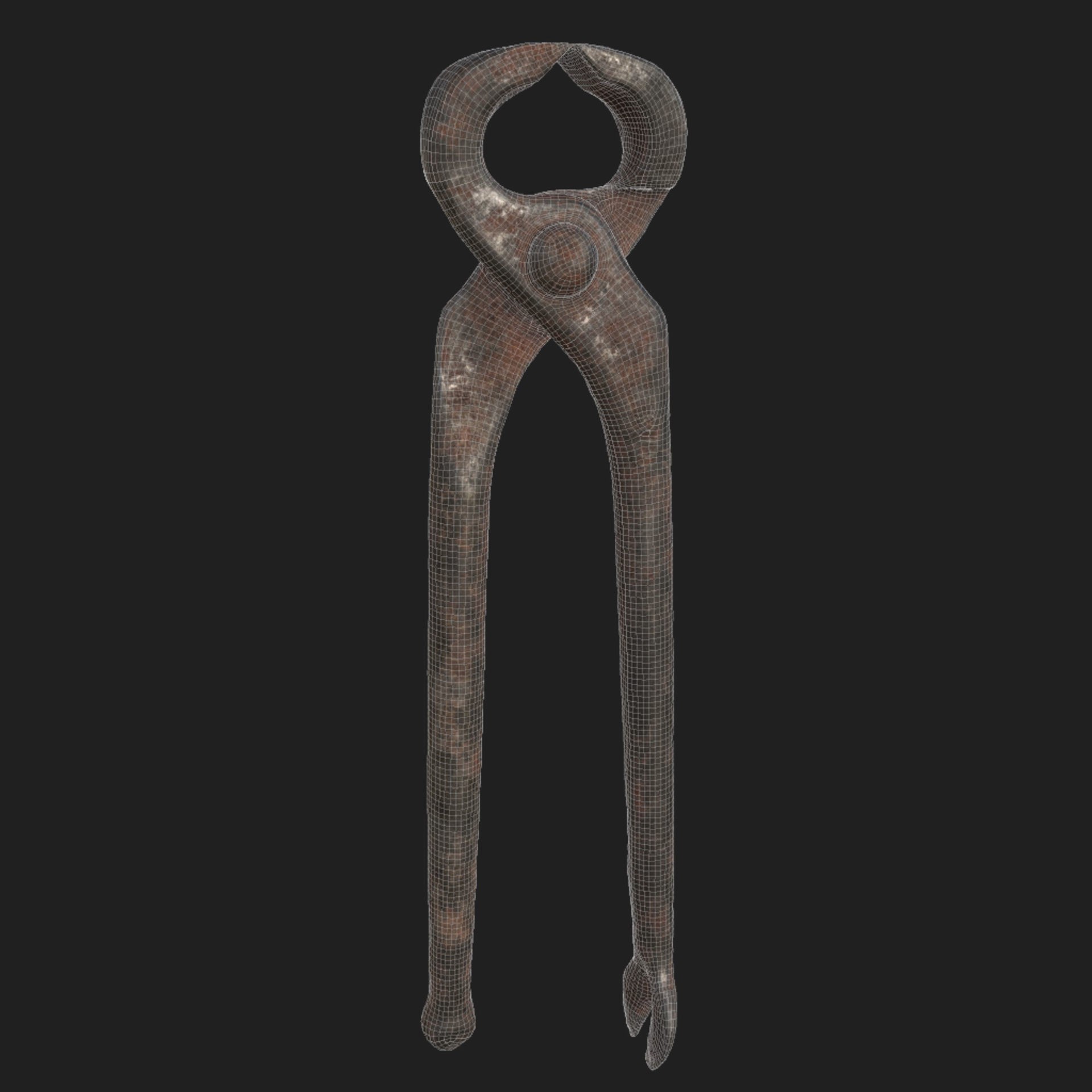 Forceps Tool - Low-Poly Game-Ready 3D Model - View 8