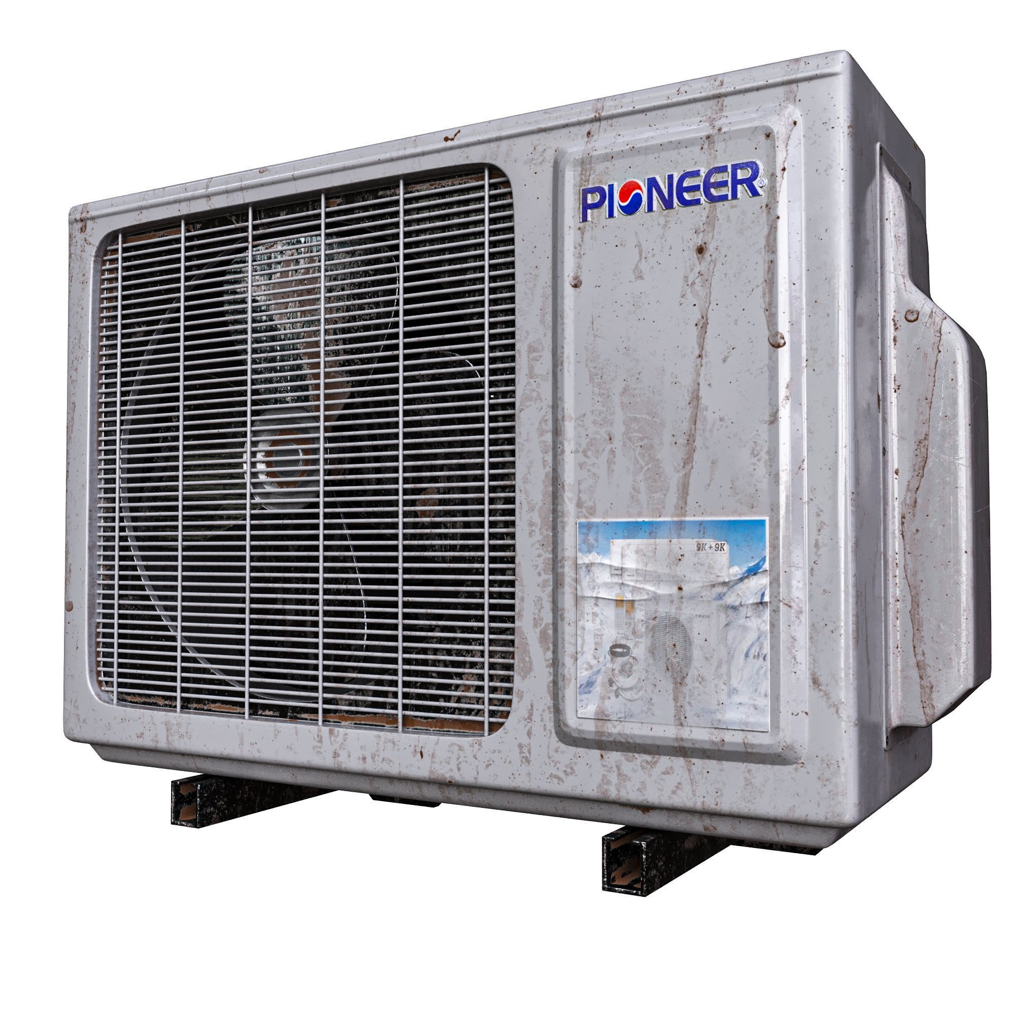 Air Conditioner - Game-Ready 3D Model - View 4