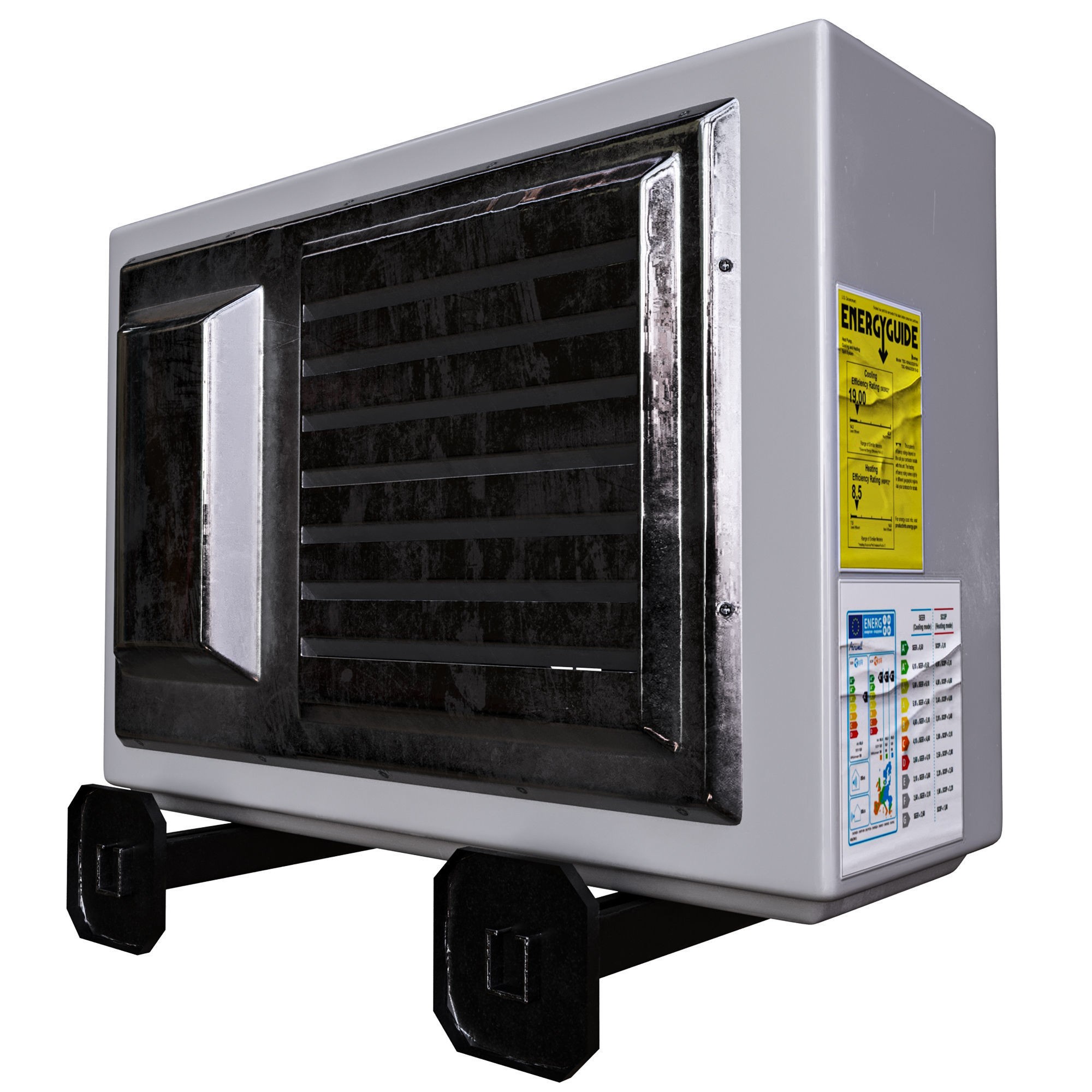 Air Conditioner - Game-Ready 3D Model - View 5