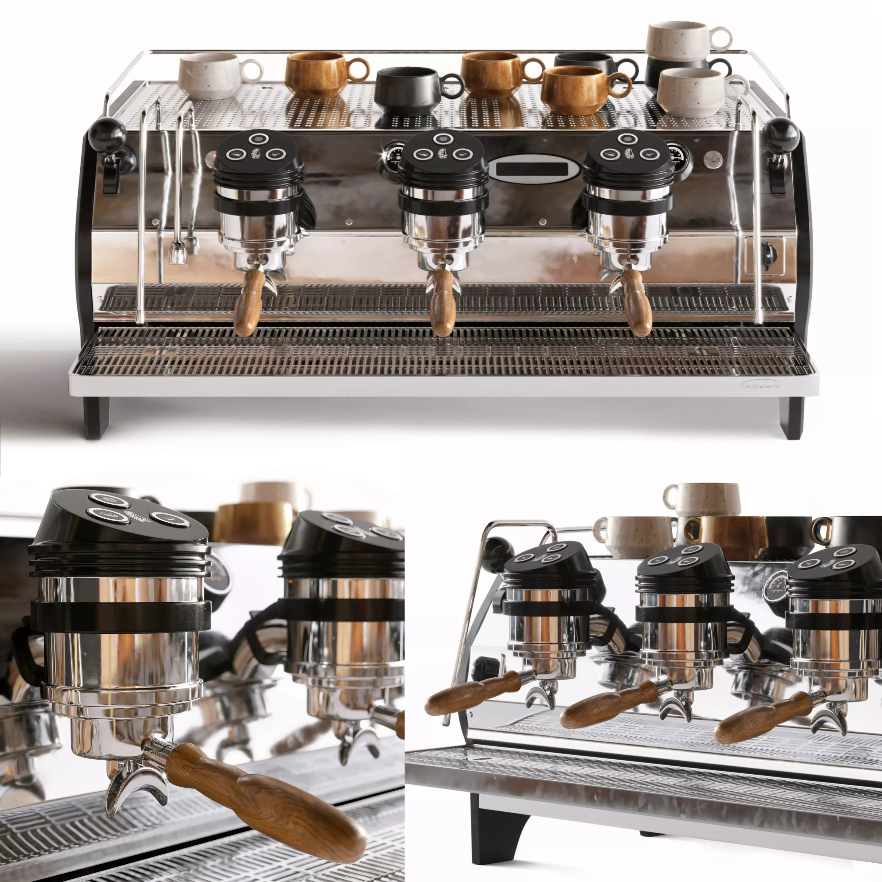 La Marsocco Coffee Machine - High-Quality 3D Model - View 2