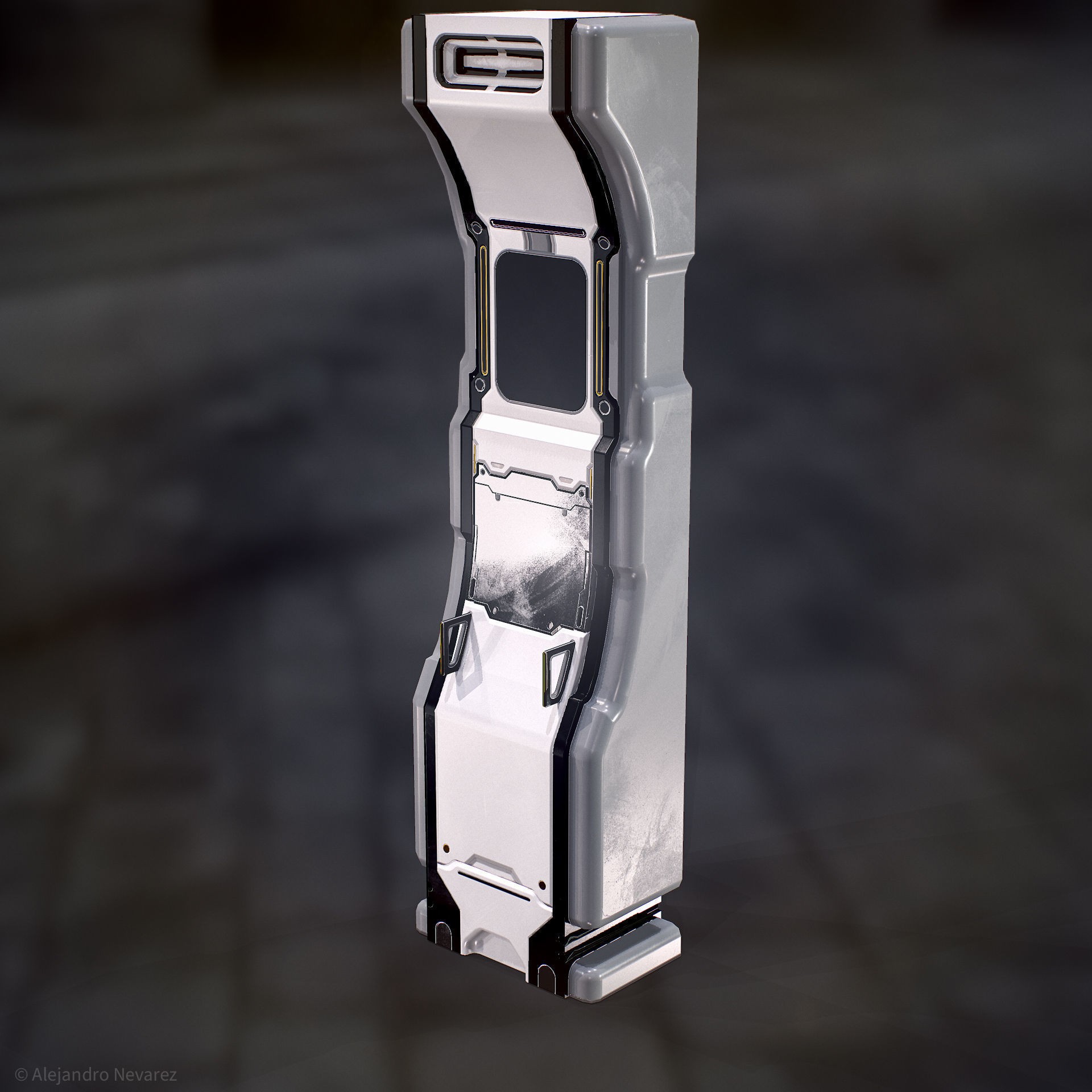 26 Sci-Fi Props - Low-Poly Game-Ready 3D Model - View 30