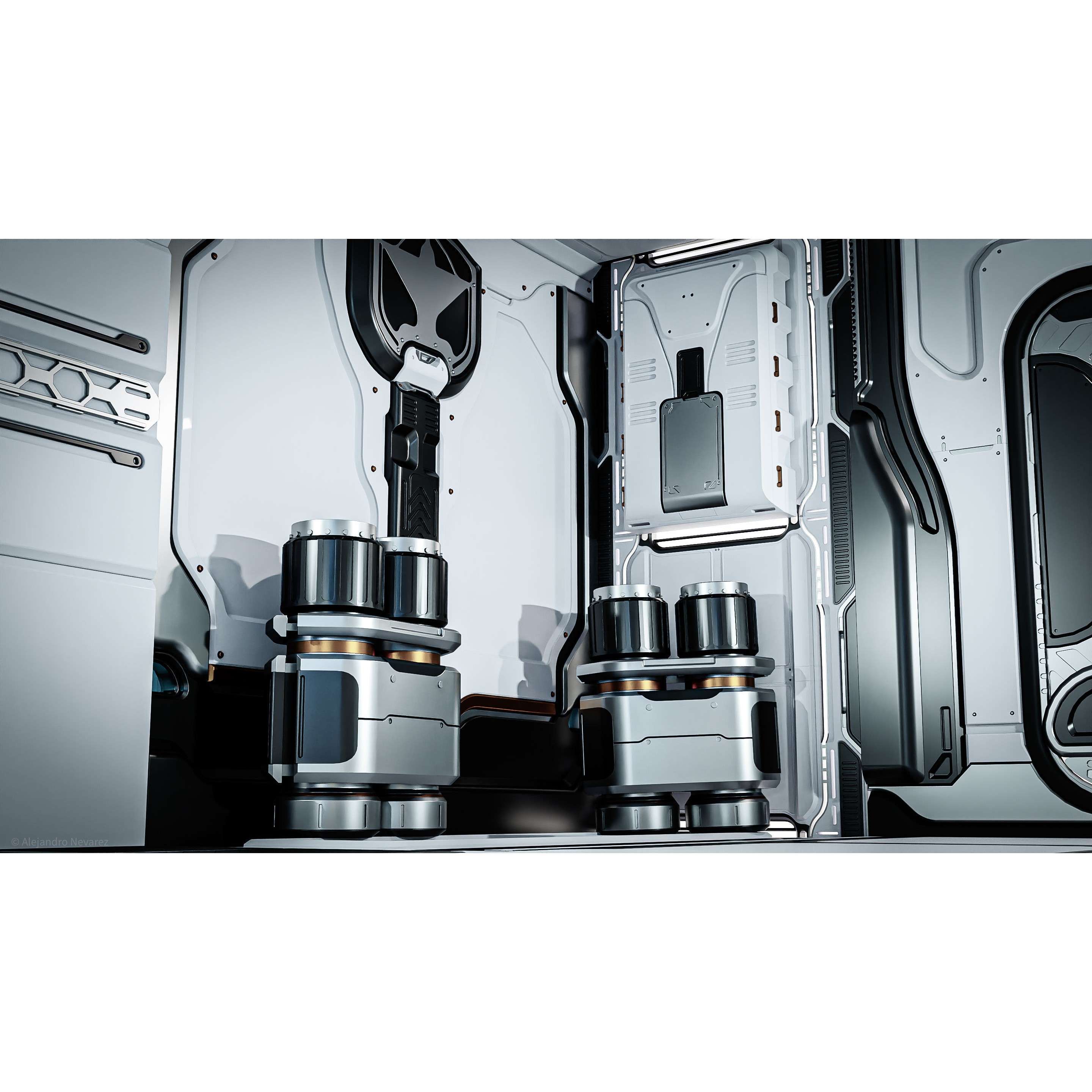 26 Sci-Fi Props - Low-Poly Game-Ready 3D Model - View 8