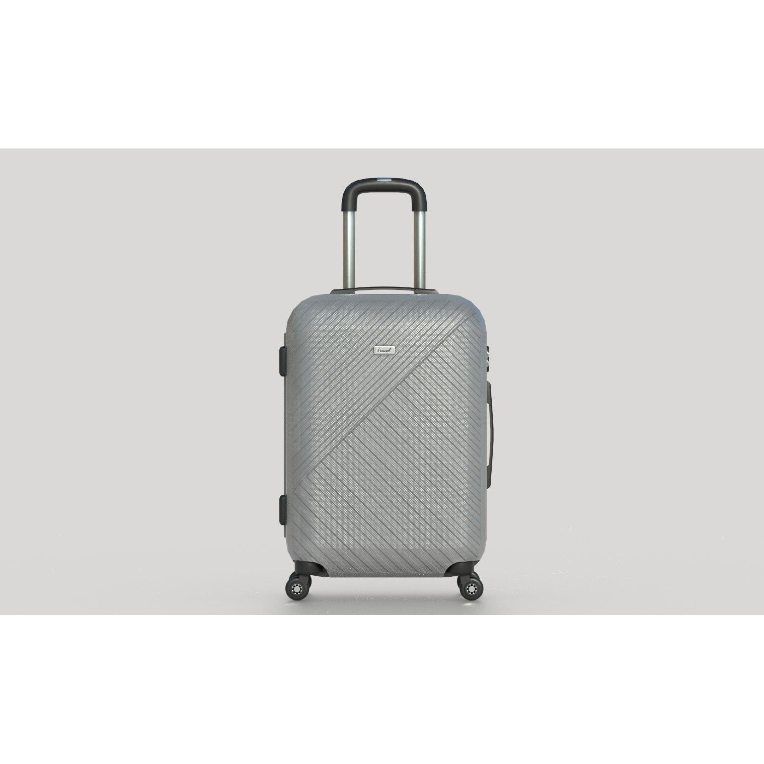 Colorful Suitcases on Wheels - Low-Poly Game-Ready 3D Model - View 11