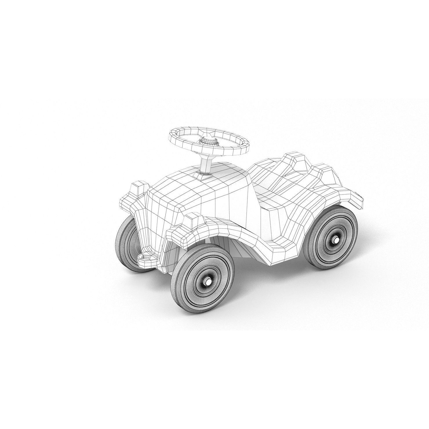 Generic Bobby-Car - High-Res 3D Model - View 10