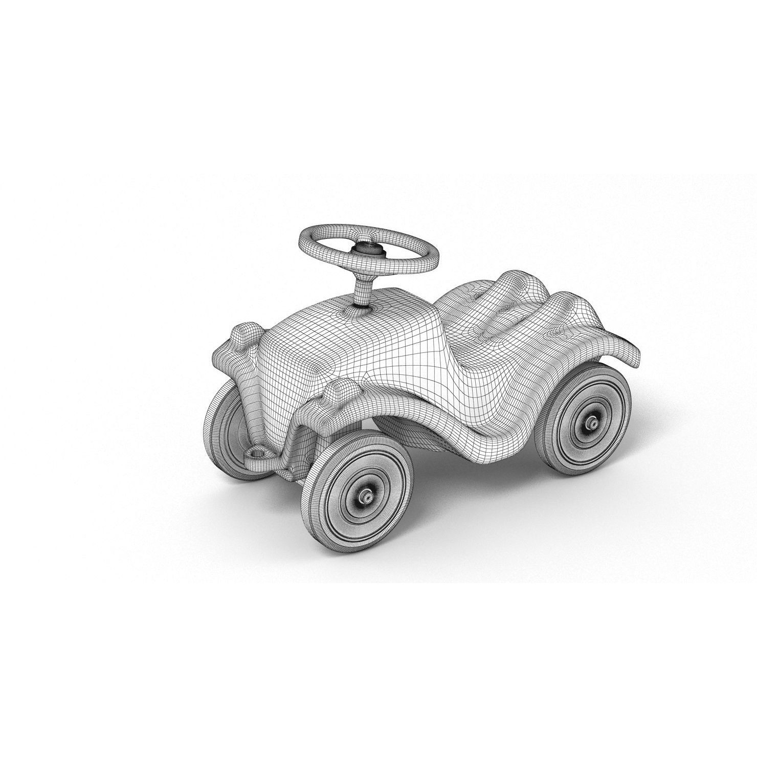Generic Bobby-Car - High-Res 3D Model - View 11
