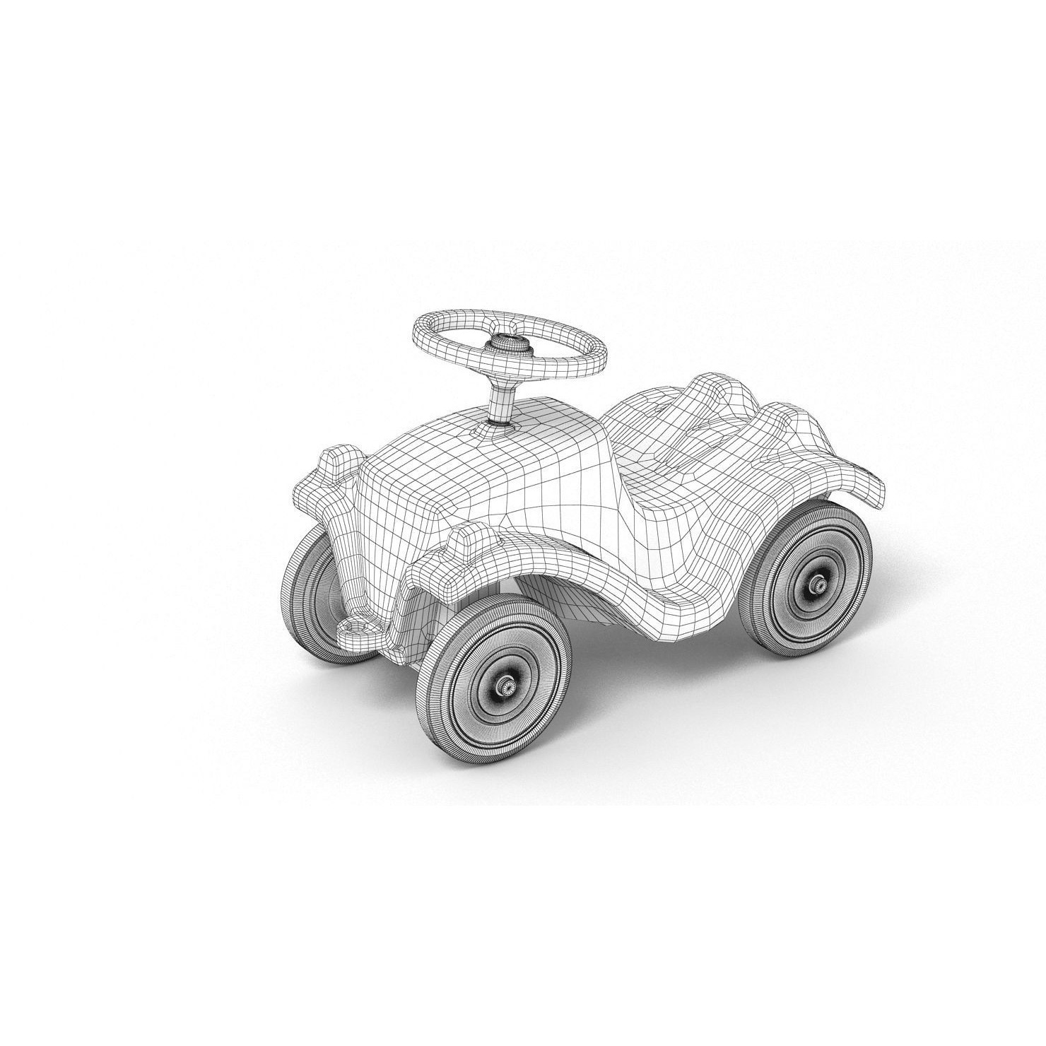 Generic Bobby-Car - High-Res 3D Model - View 12