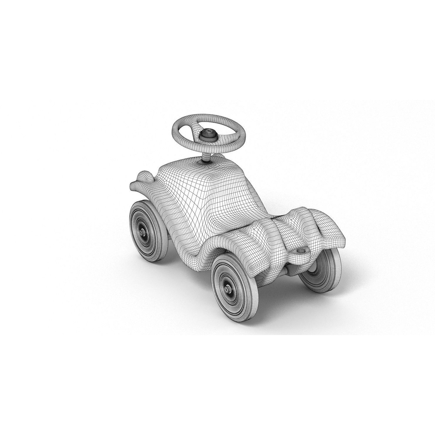 Generic Bobby-Car - High-Res 3D Model - View 6