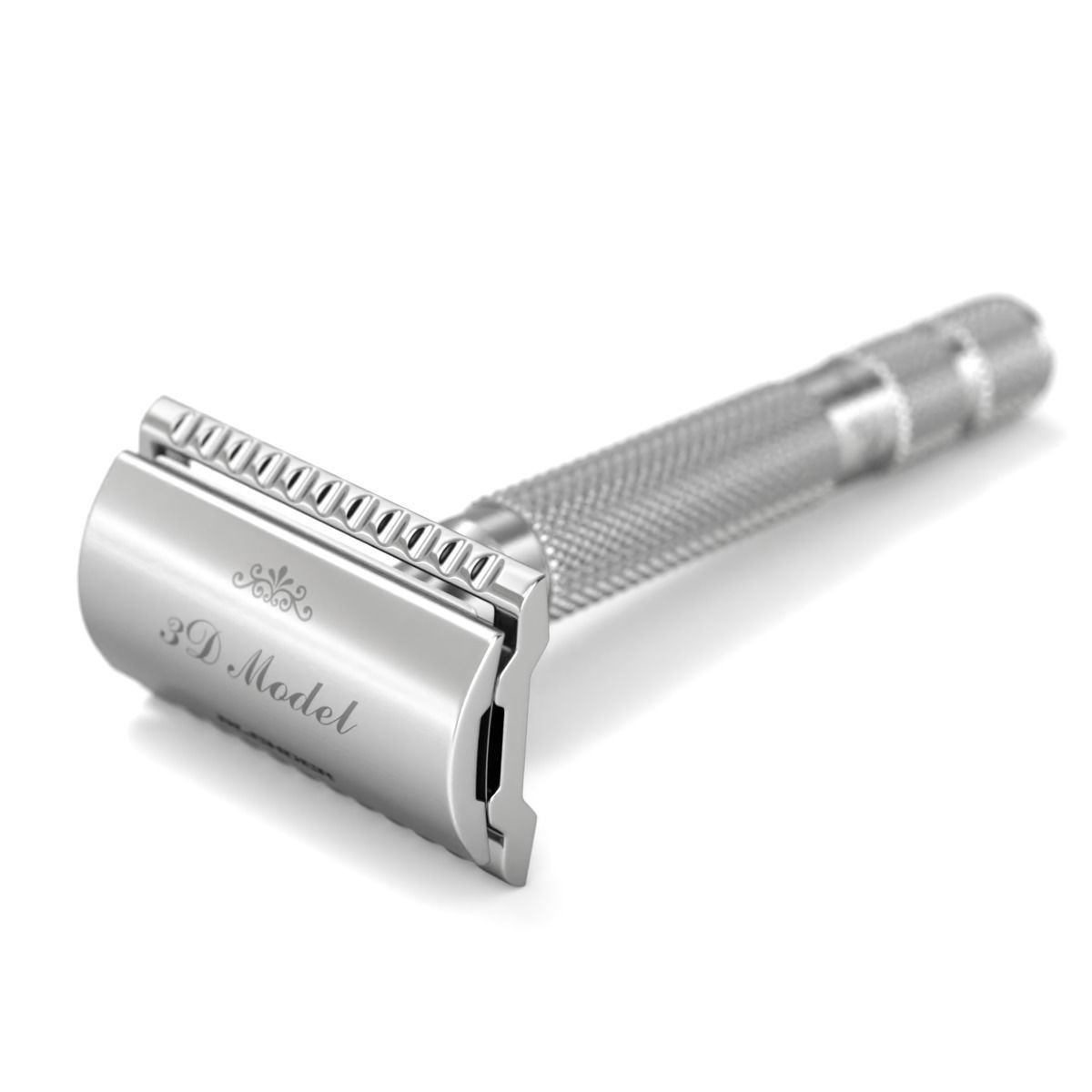 Shaving Kit with Metal Handles - Game-Ready 3D Model - View 7