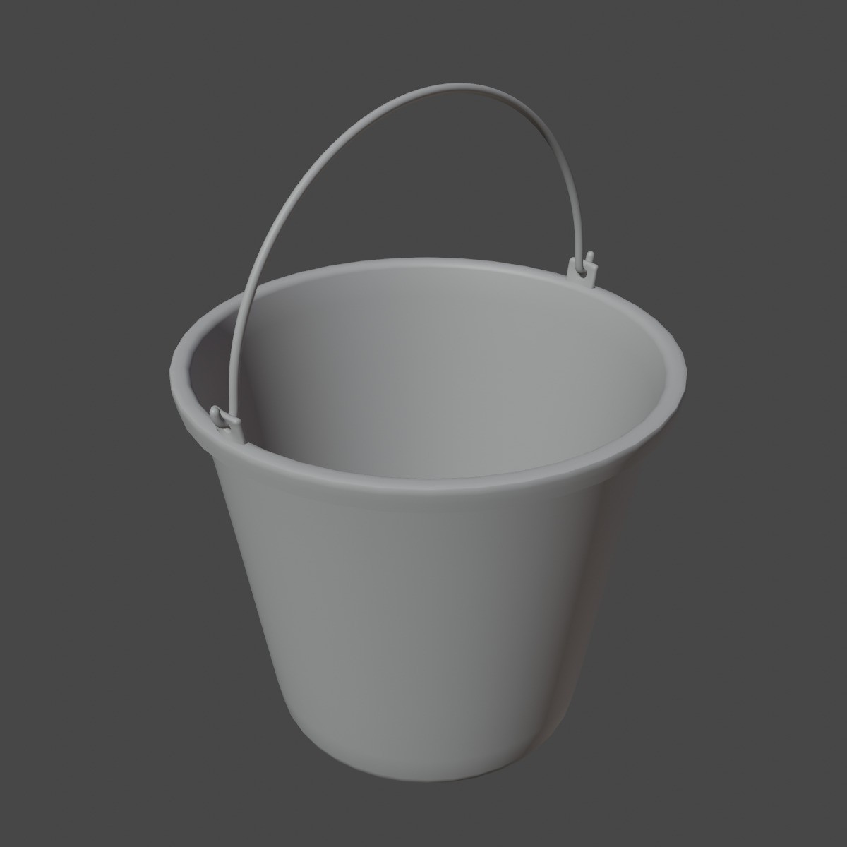 Industrial Plastic Bucket B Set - Mid-Poly 3D Model - View 21