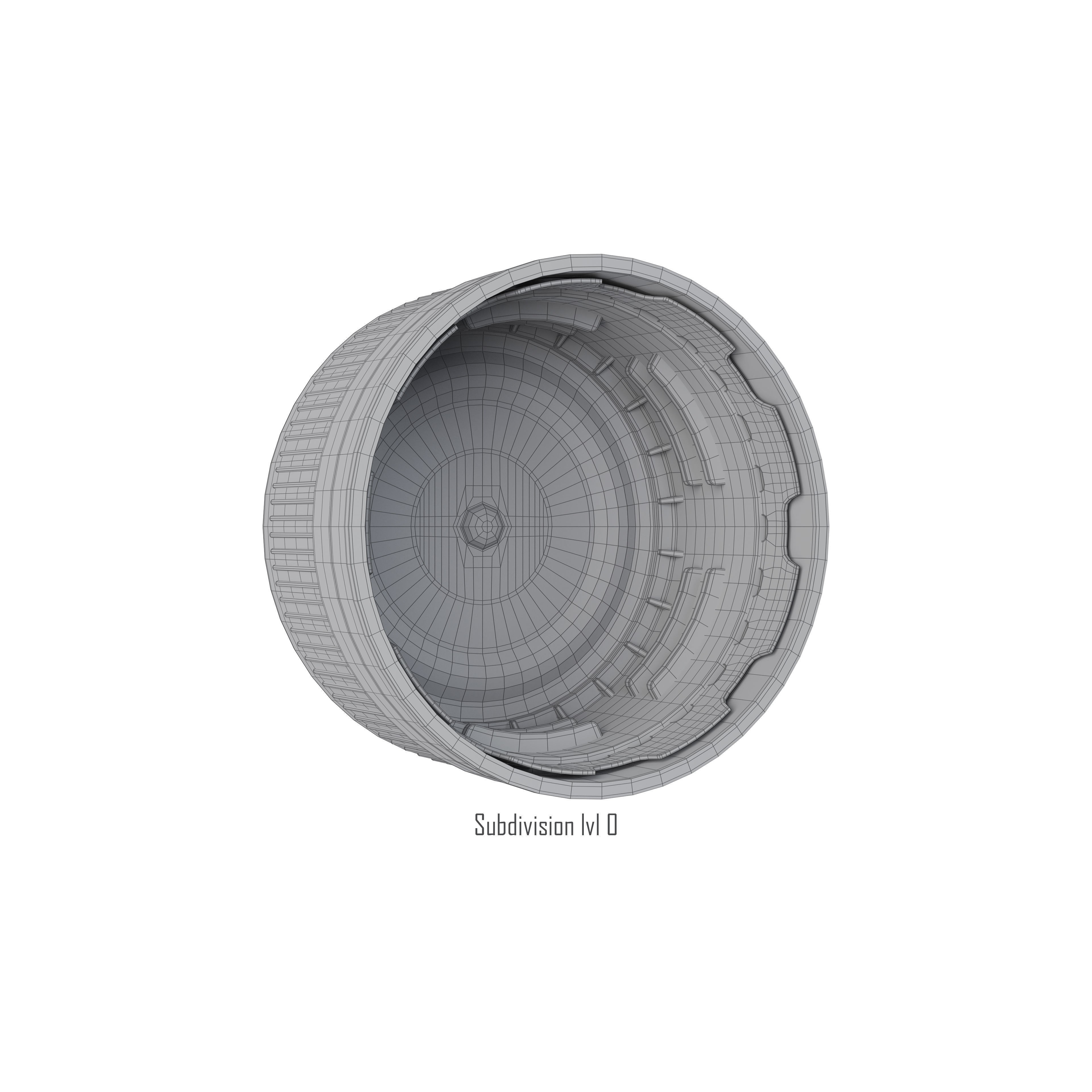 Bottle Cap - Game-Ready 3D Model - View 14