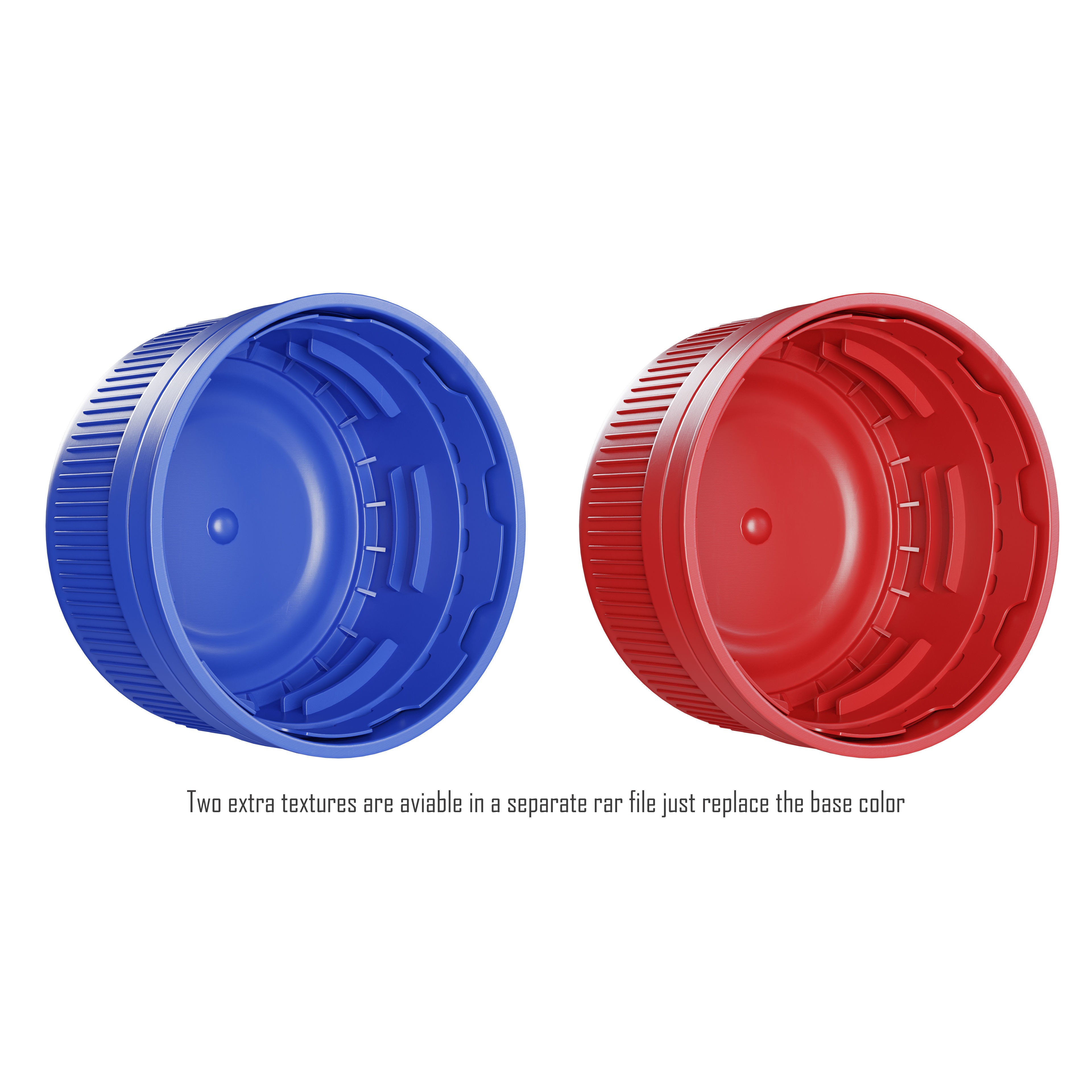 Bottle Cap - Game-Ready 3D Model - View 4