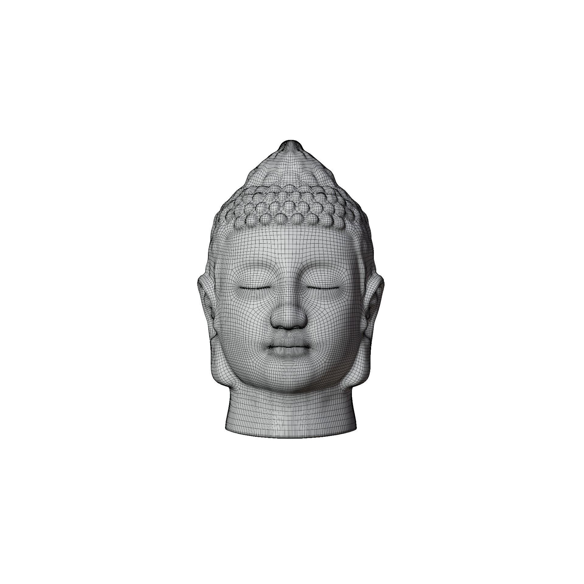 Buddha Statue - Low-Poly Game-Ready 3D Model - View 11
