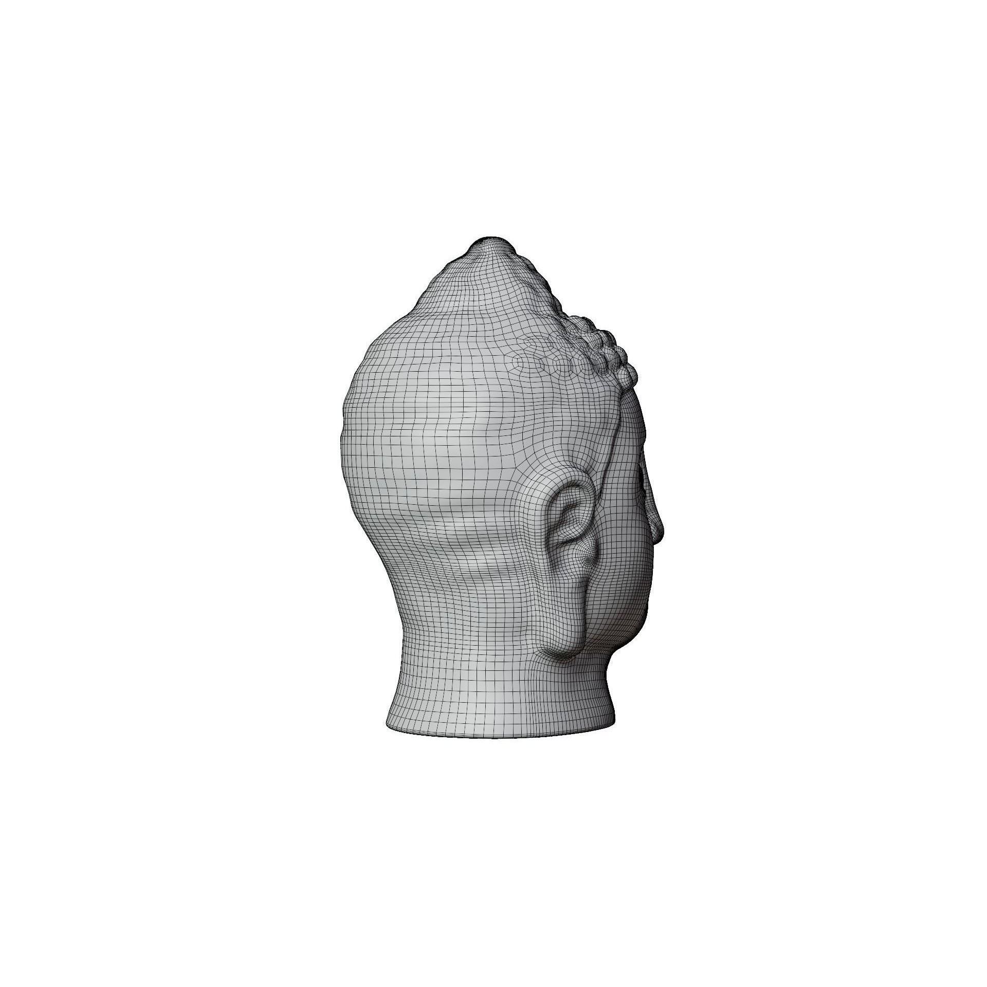 Buddha Statue - Low-Poly Game-Ready 3D Model - View 16