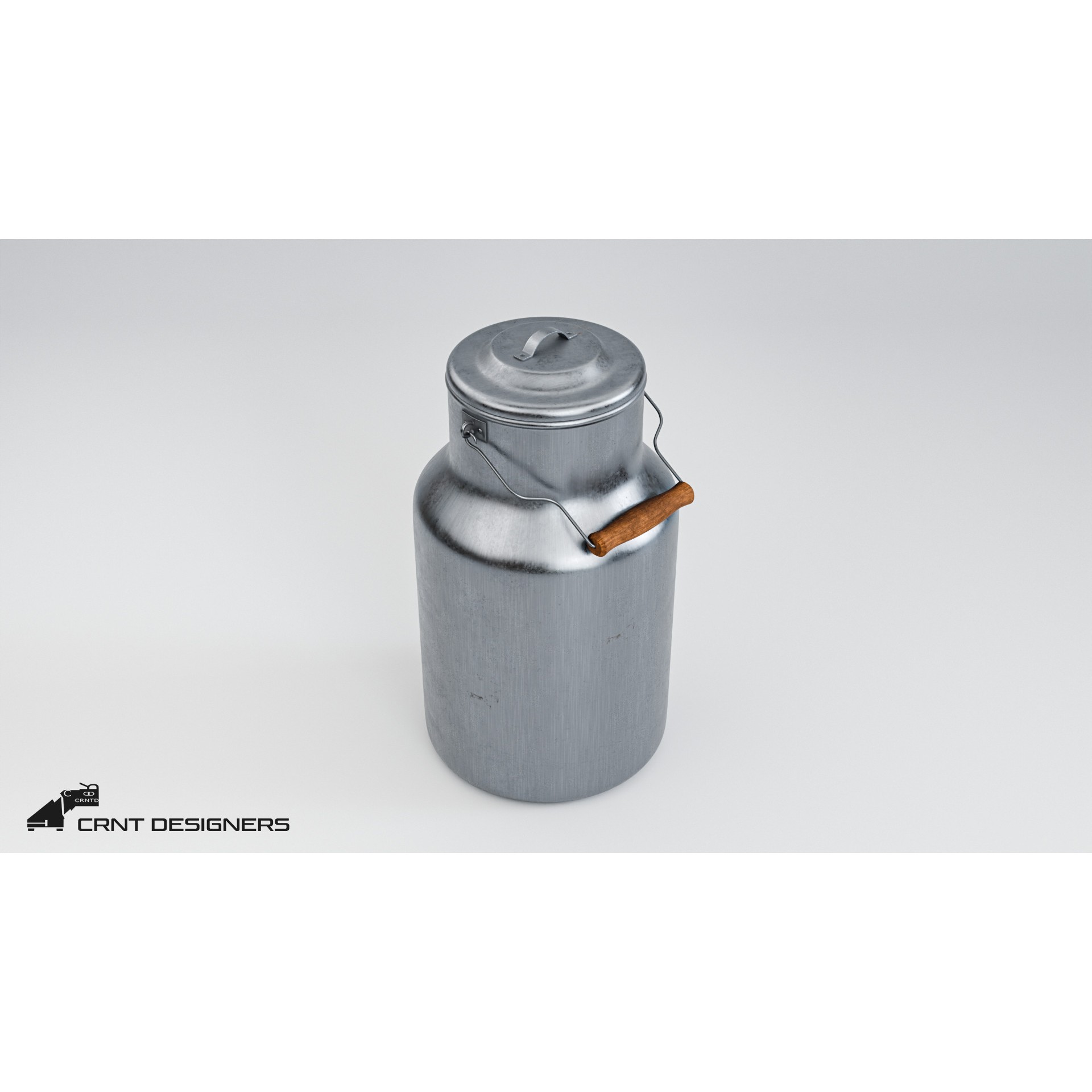 Milk Container - PBR Ready 3D Model - View 10