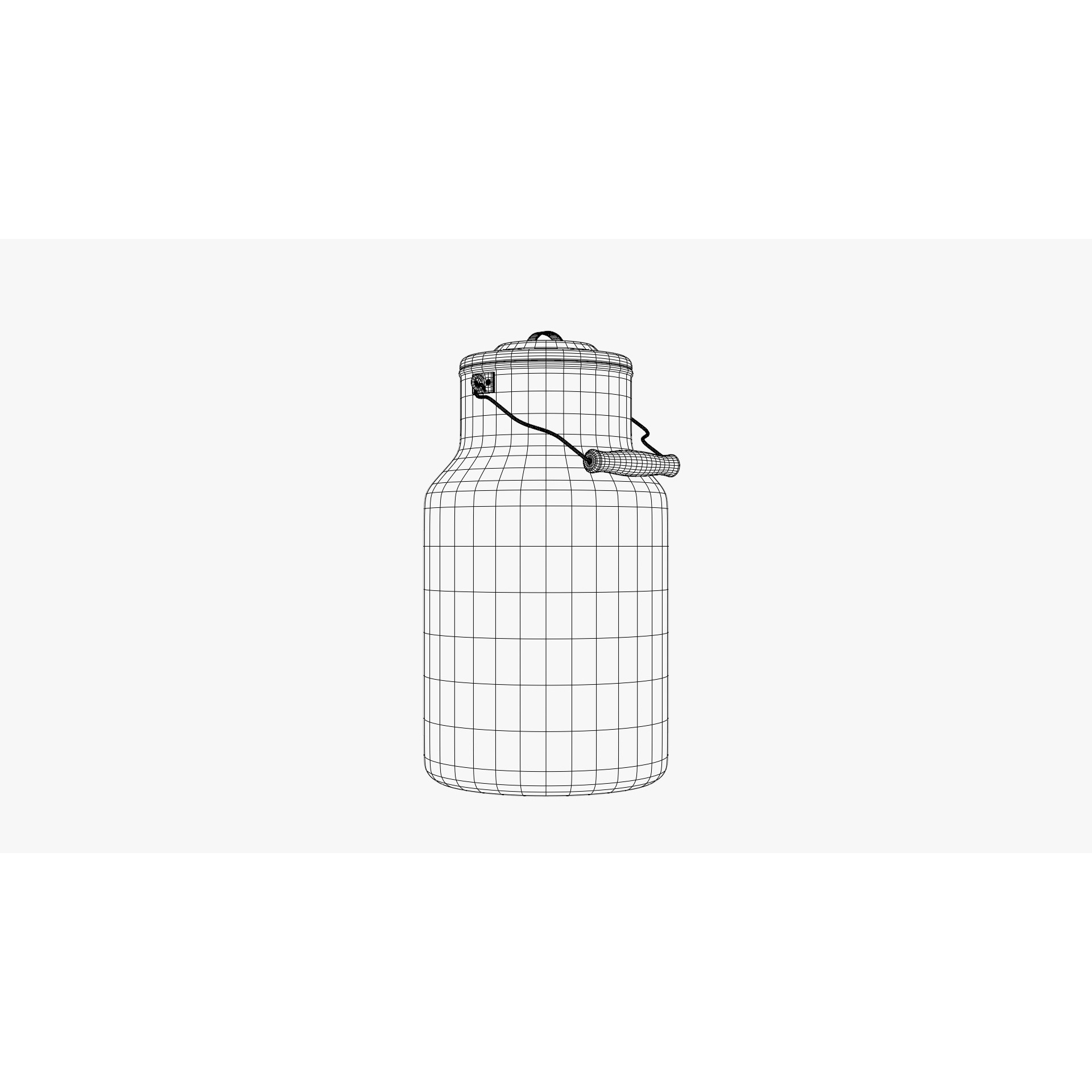 Milk Container - PBR Ready 3D Model - View 12
