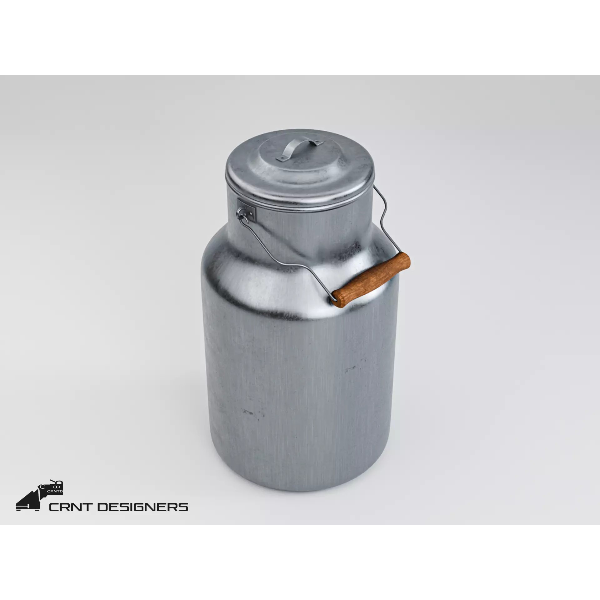 Milk Container - PBR Ready 3D Model - View 2