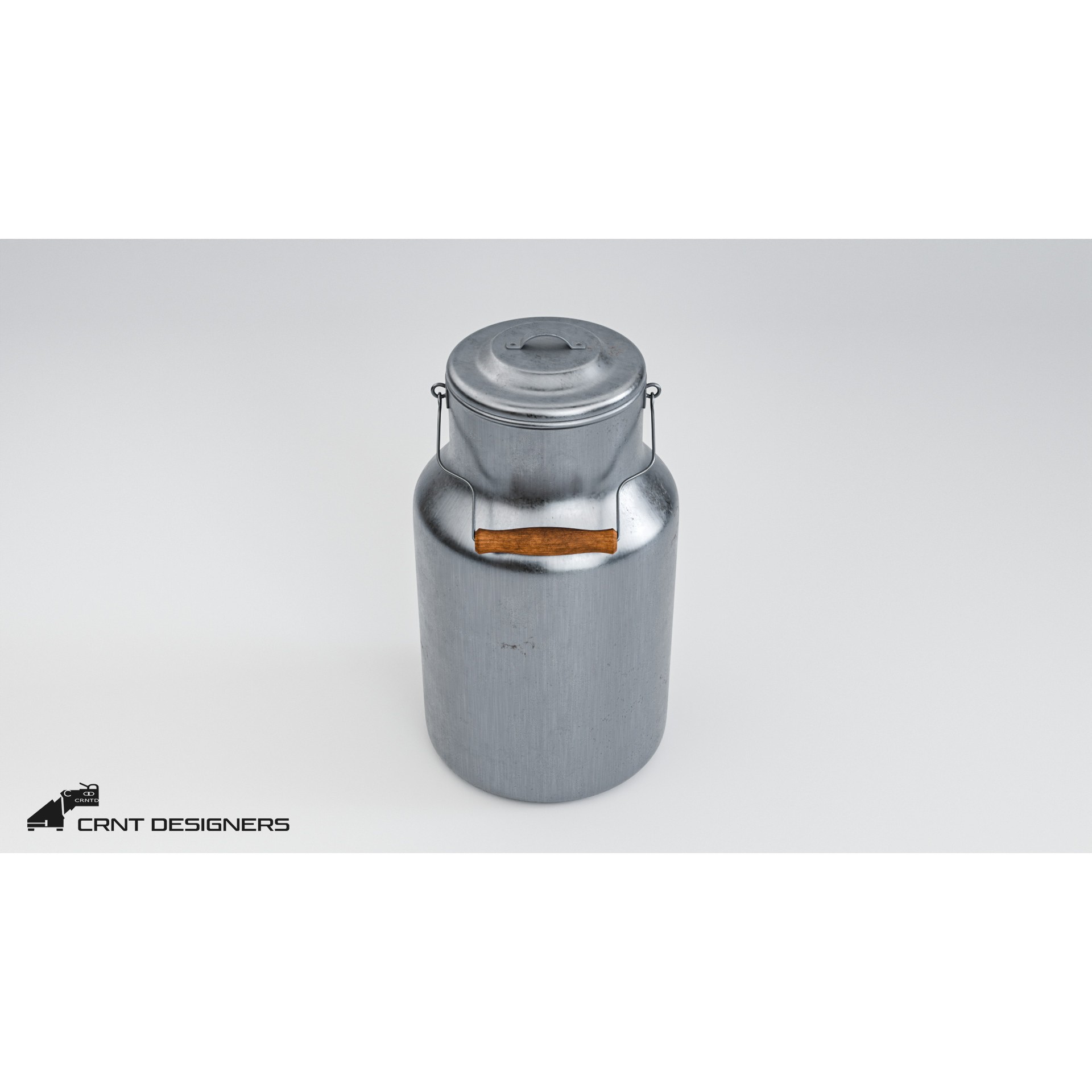 Milk Container - PBR Ready 3D Model - View 9