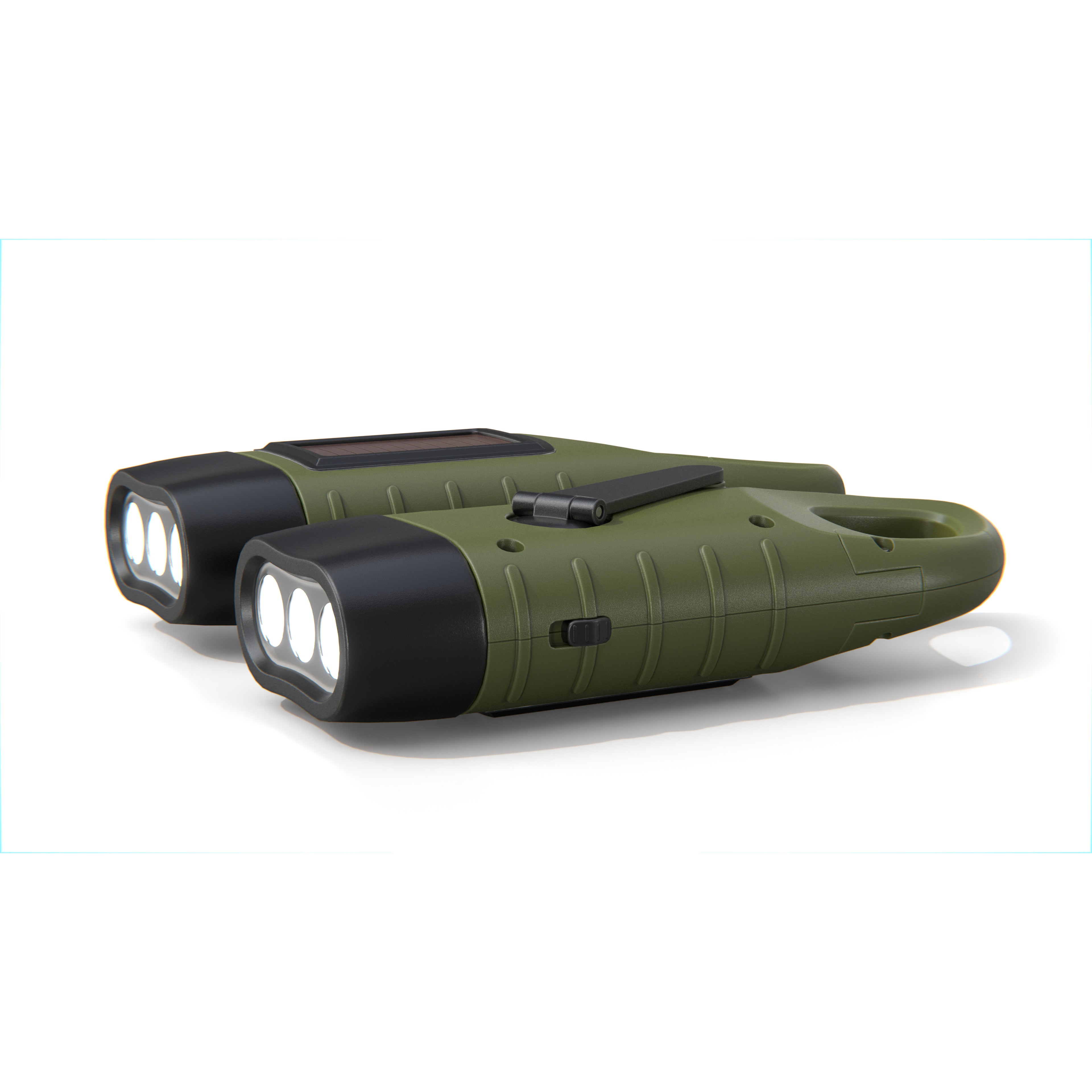 Solar Powered Flashlight - Low-Poly Game-Ready 3D Model - View 7