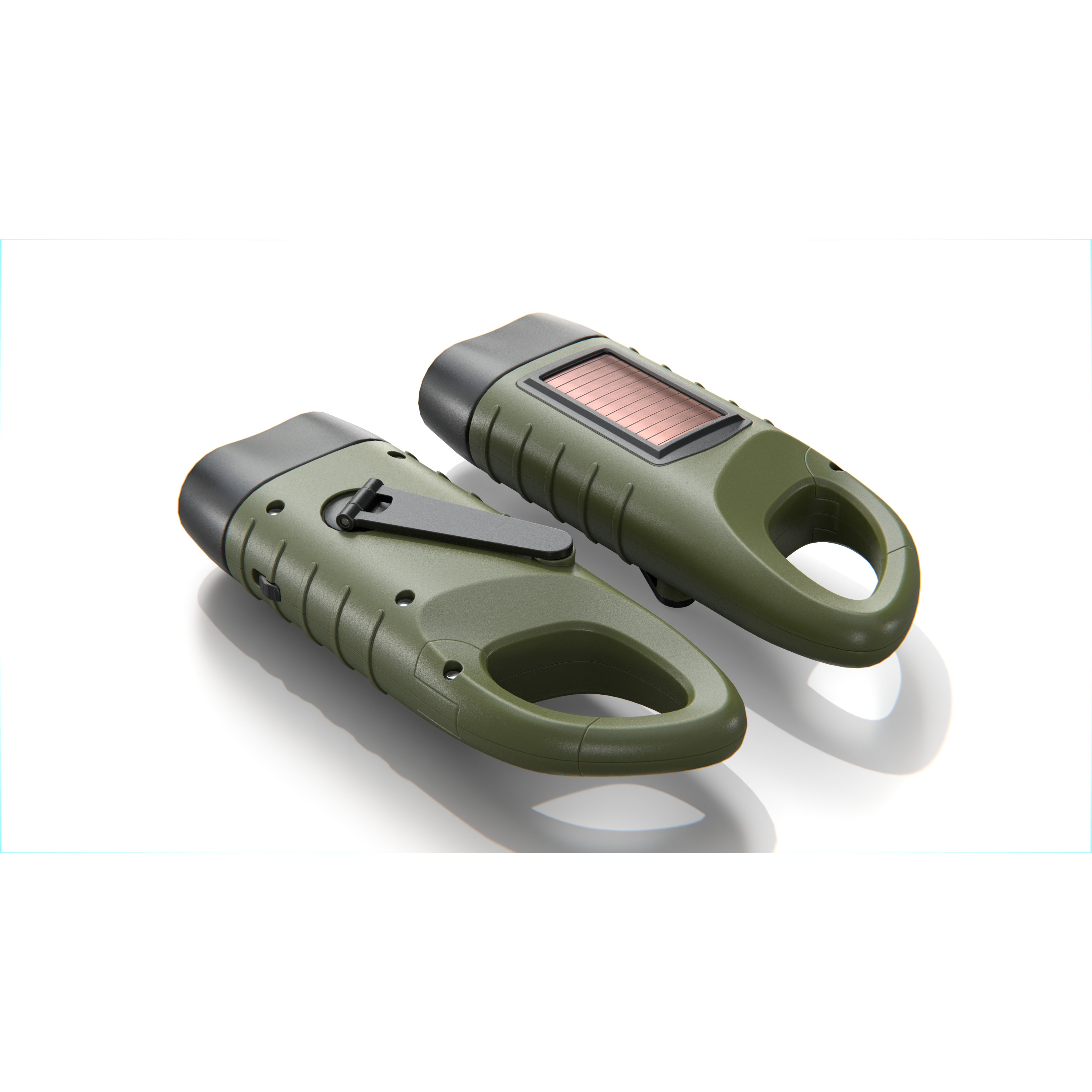 Solar Powered Flashlight - Low-Poly Game-Ready 3D Model - View 9