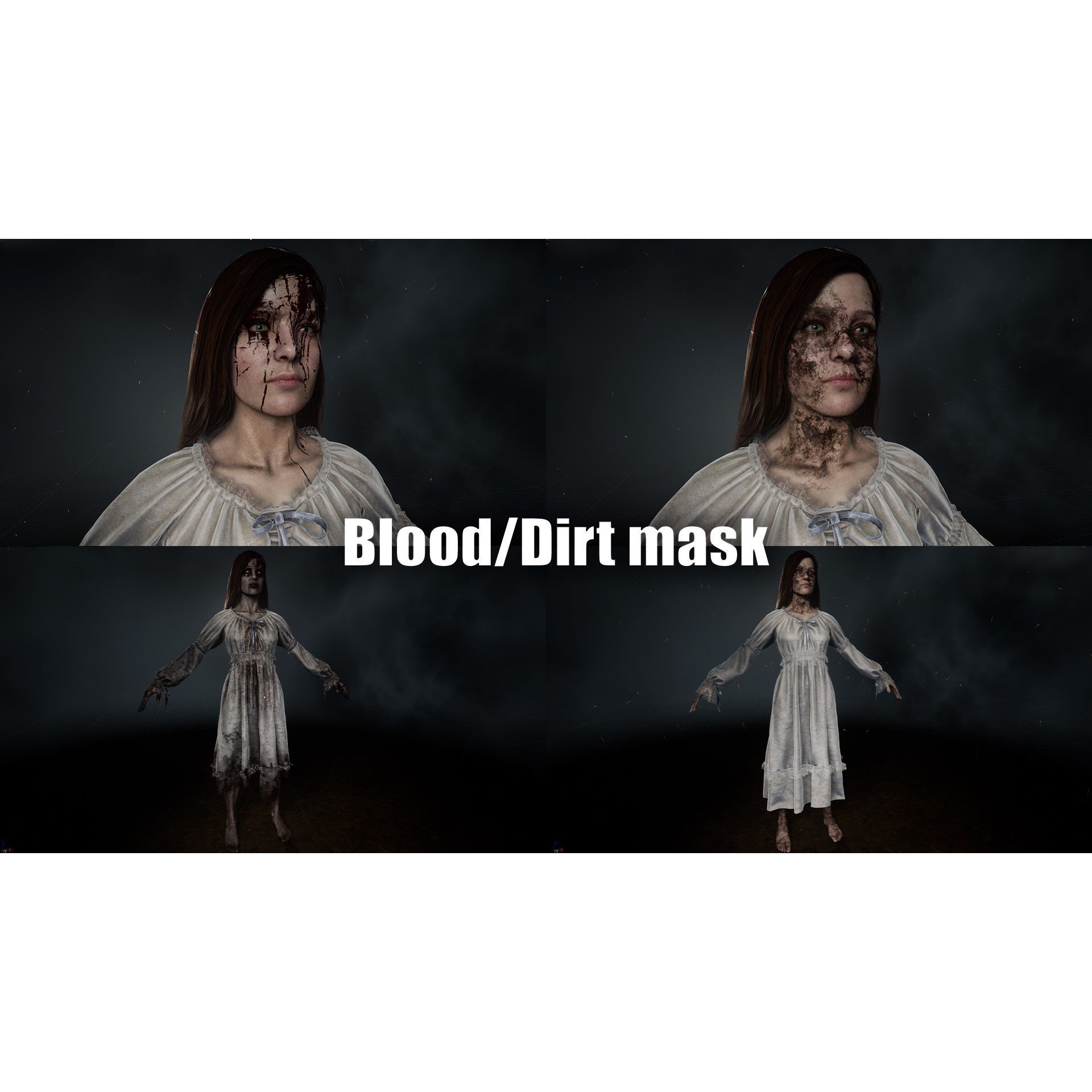 Banshee - Low-Poly Game-Ready 3D Model - View 12