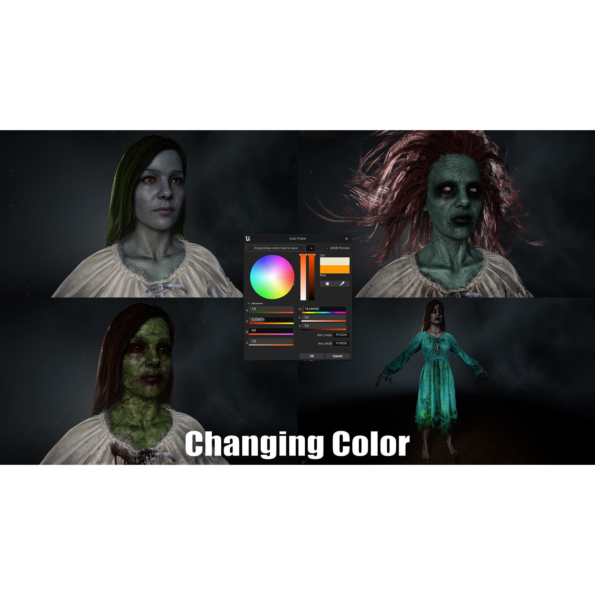 Banshee - Low-Poly Game-Ready 3D Model - View 13