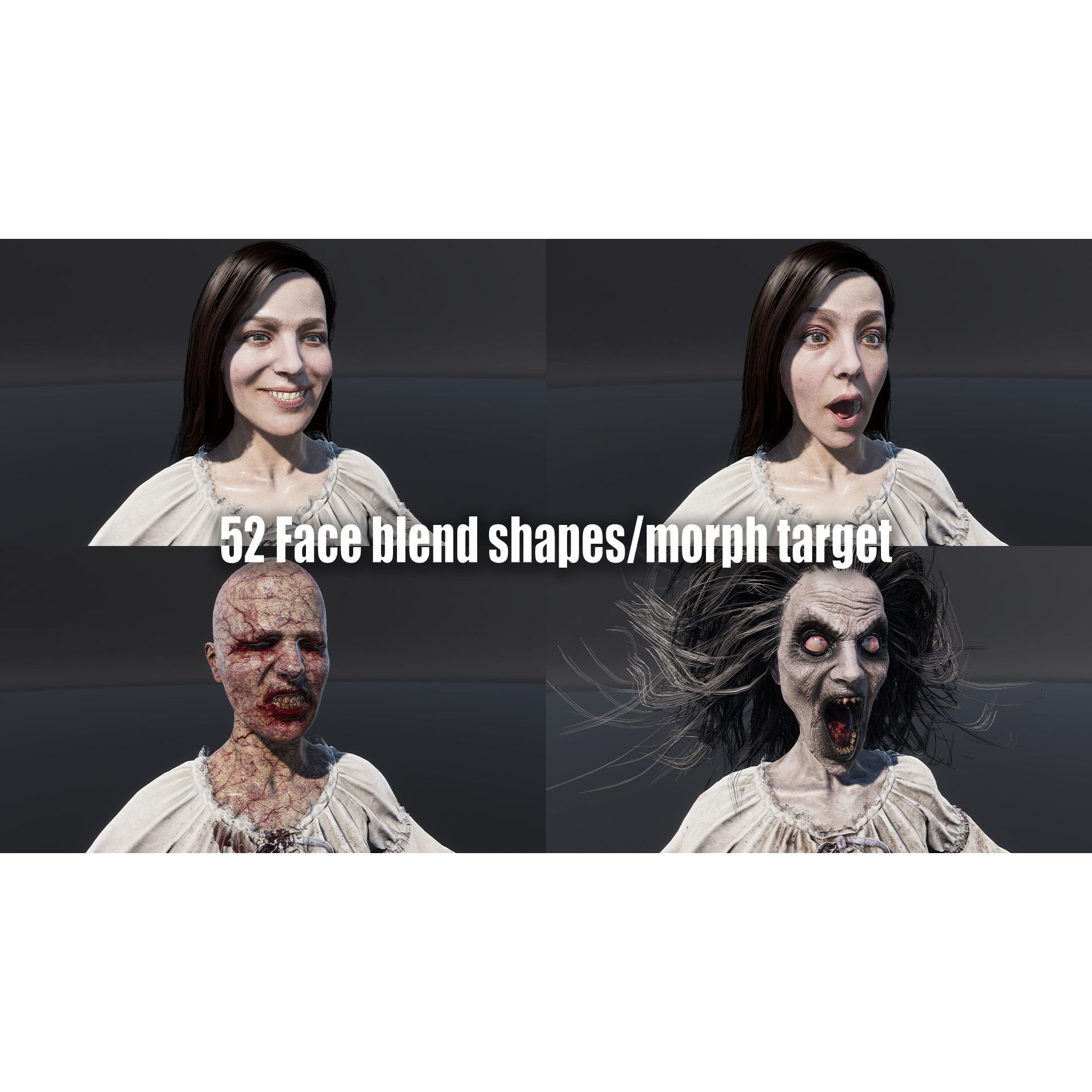 Banshee - Low-Poly Game-Ready 3D Model - View 17