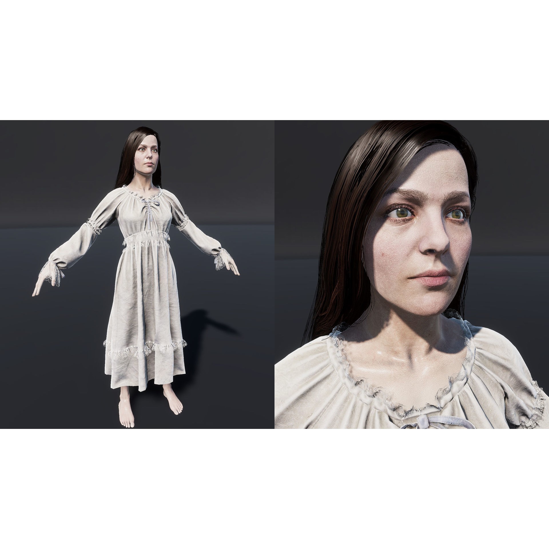 Banshee - Low-Poly Game-Ready 3D Model - View 18