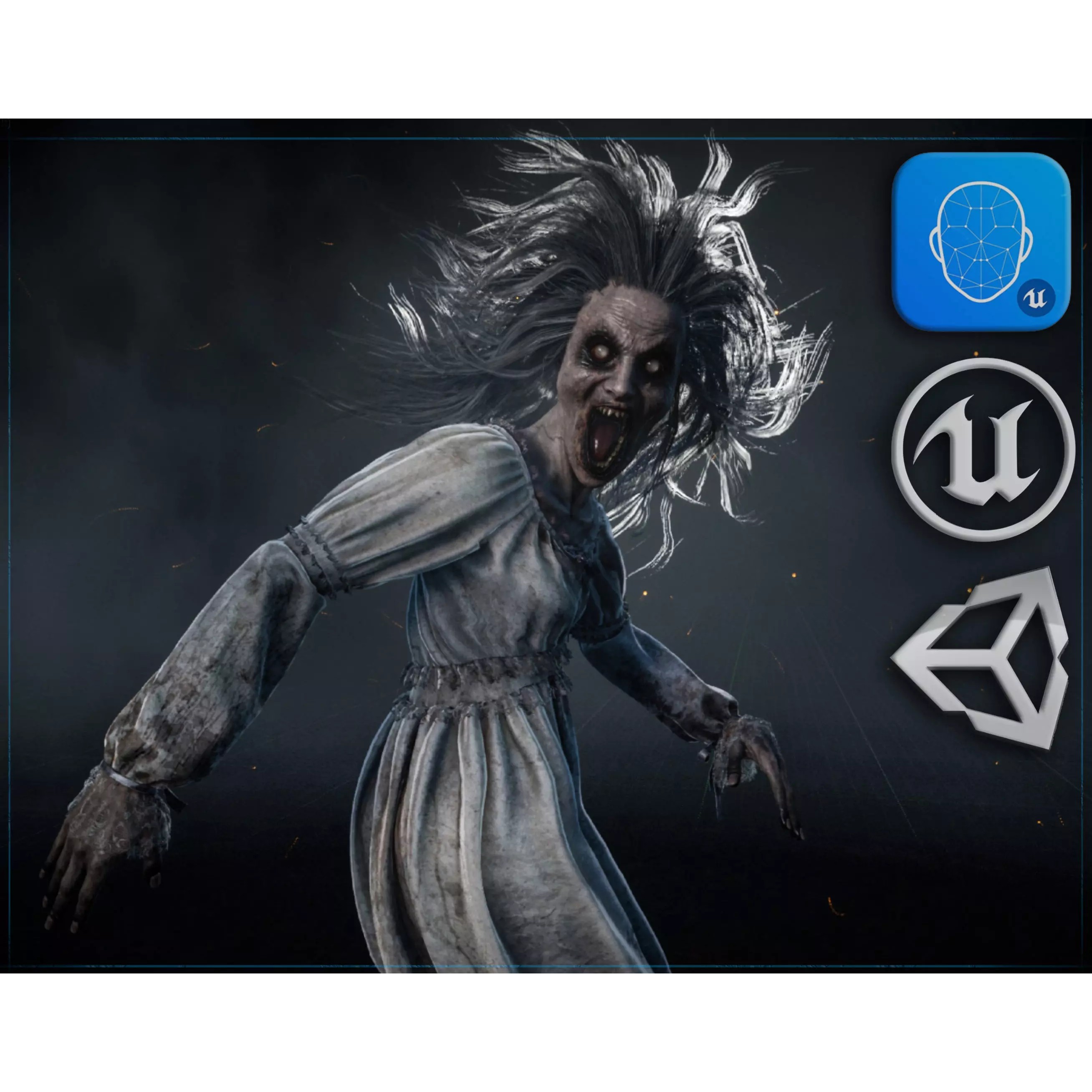 Banshee - Low-Poly Game-Ready 3D Model - View 2