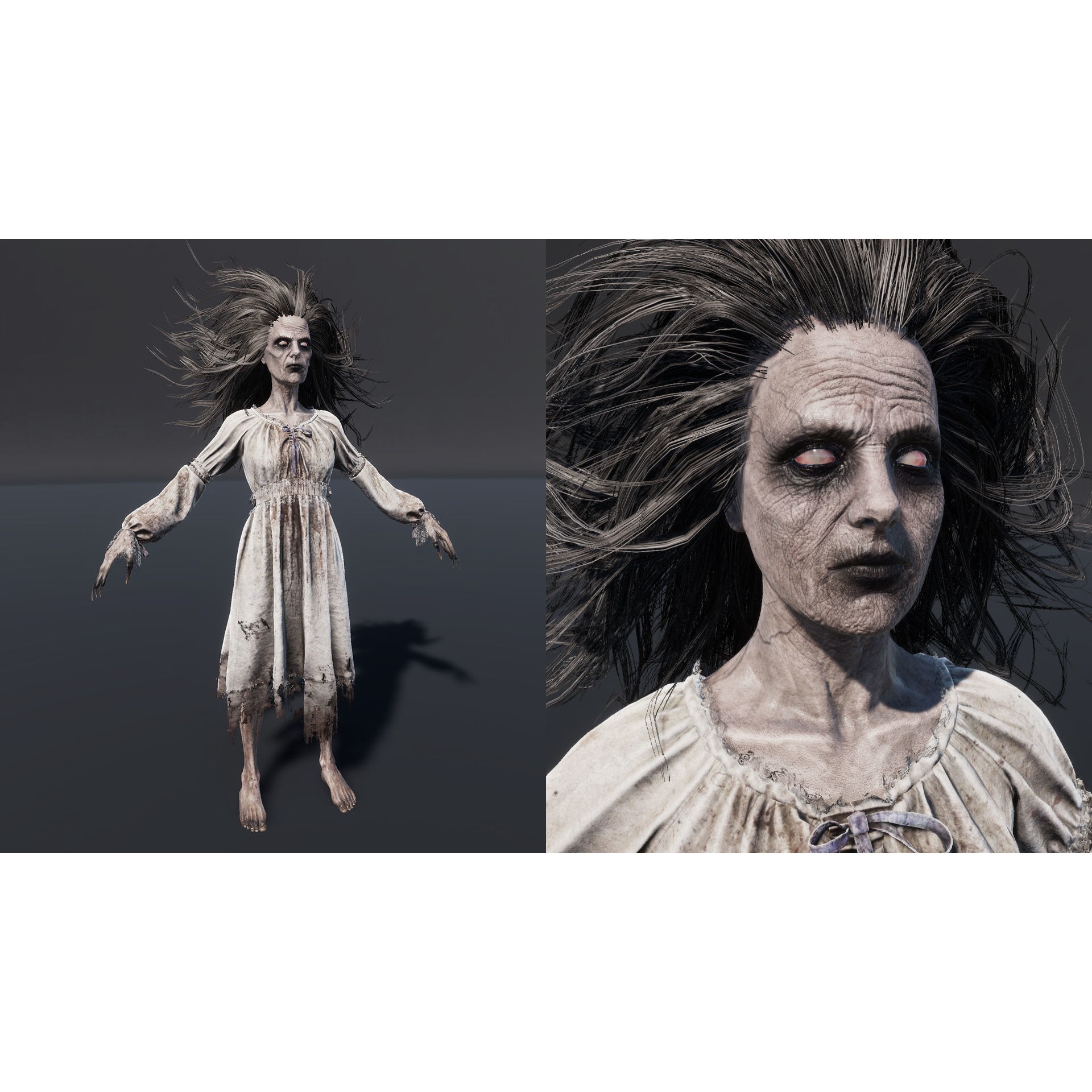 Banshee - Low-Poly Game-Ready 3D Model - View 20