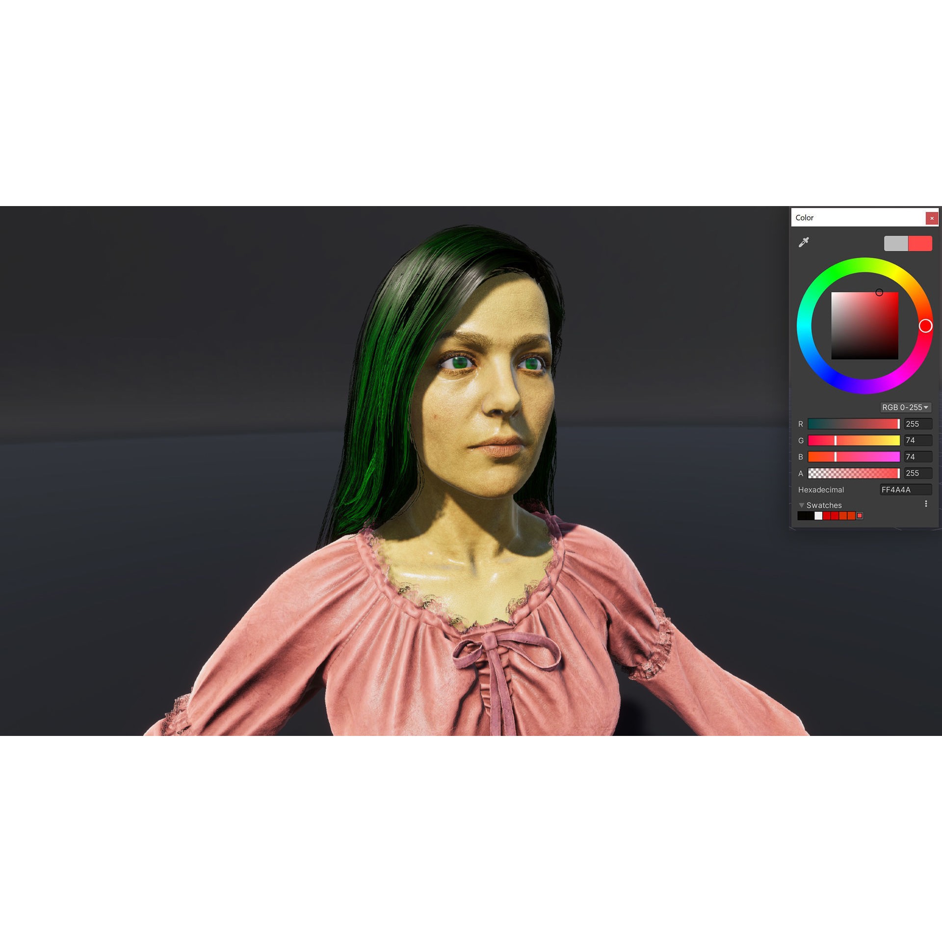 Banshee - Low-Poly Game-Ready 3D Model - View 22